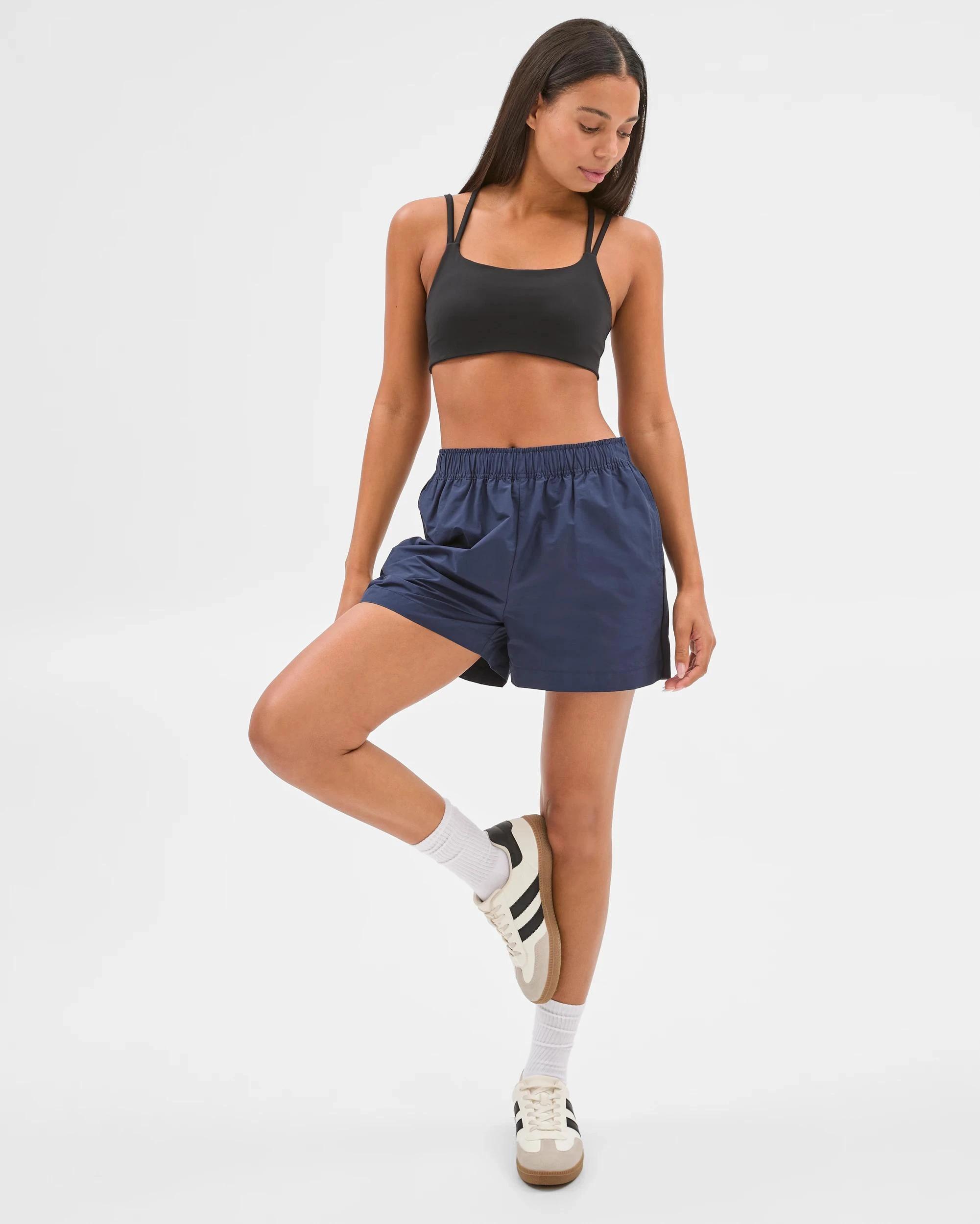 1 Target Active Australian Cotton Blend Woven Shorts NAVY/PIPING, 1 of 7