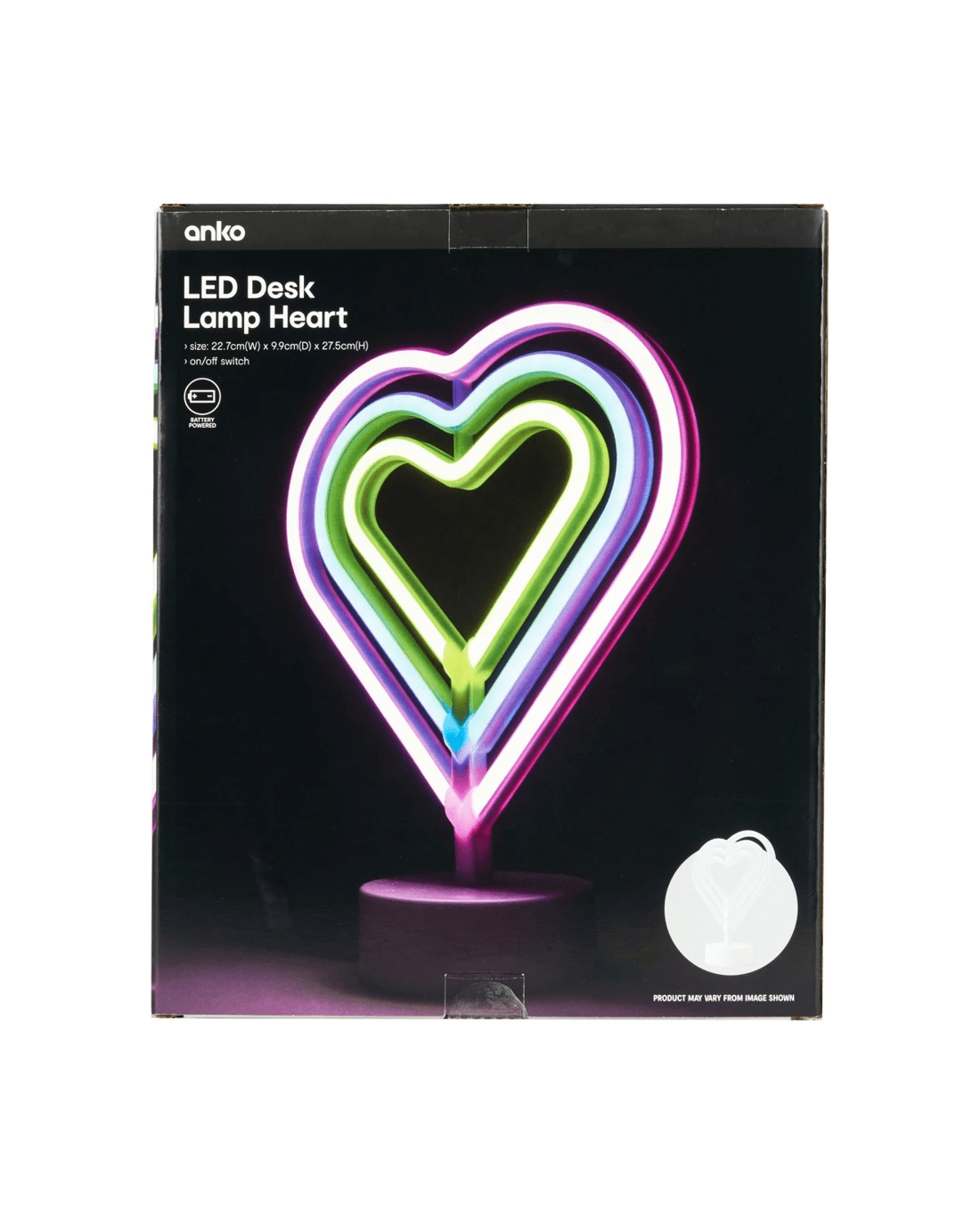 7 LED Heart Desk Lamp, 7 of 8