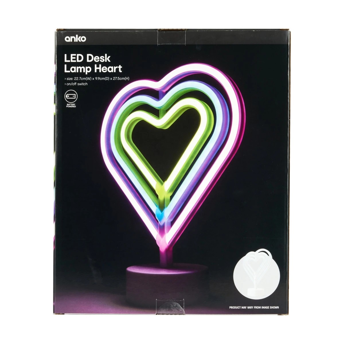 7 LED Heart Desk Lamp, 7 of 8