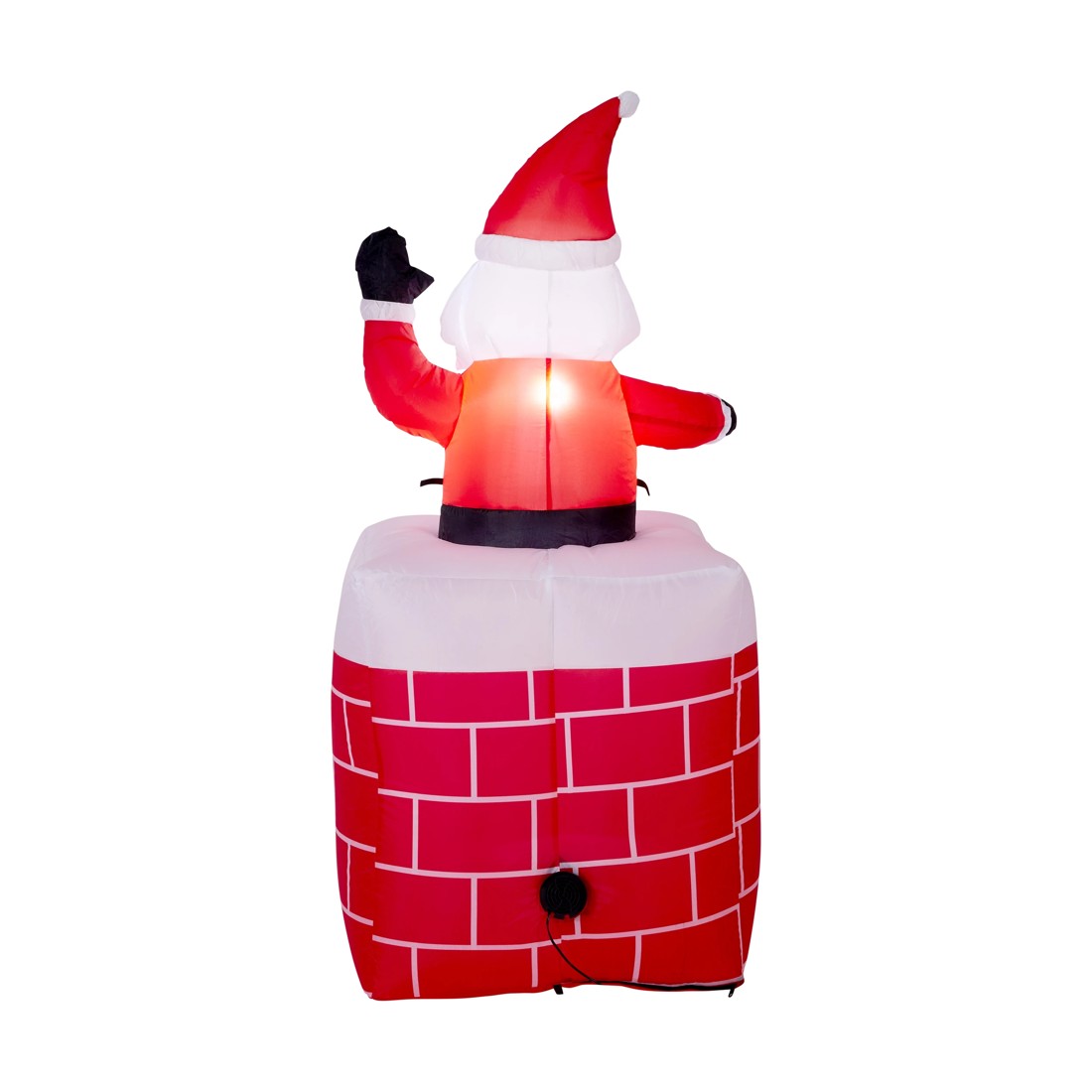 4 Low Voltage LED Inflatable Santa in Chimney, 4 of 9