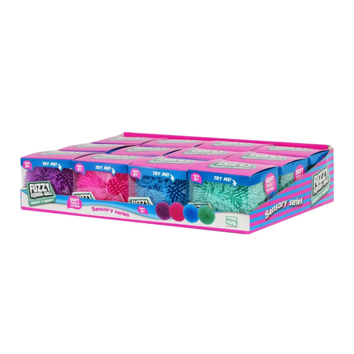 3 Trend Hub Fuzzy Squish Ball - Assorted, 3 of 3