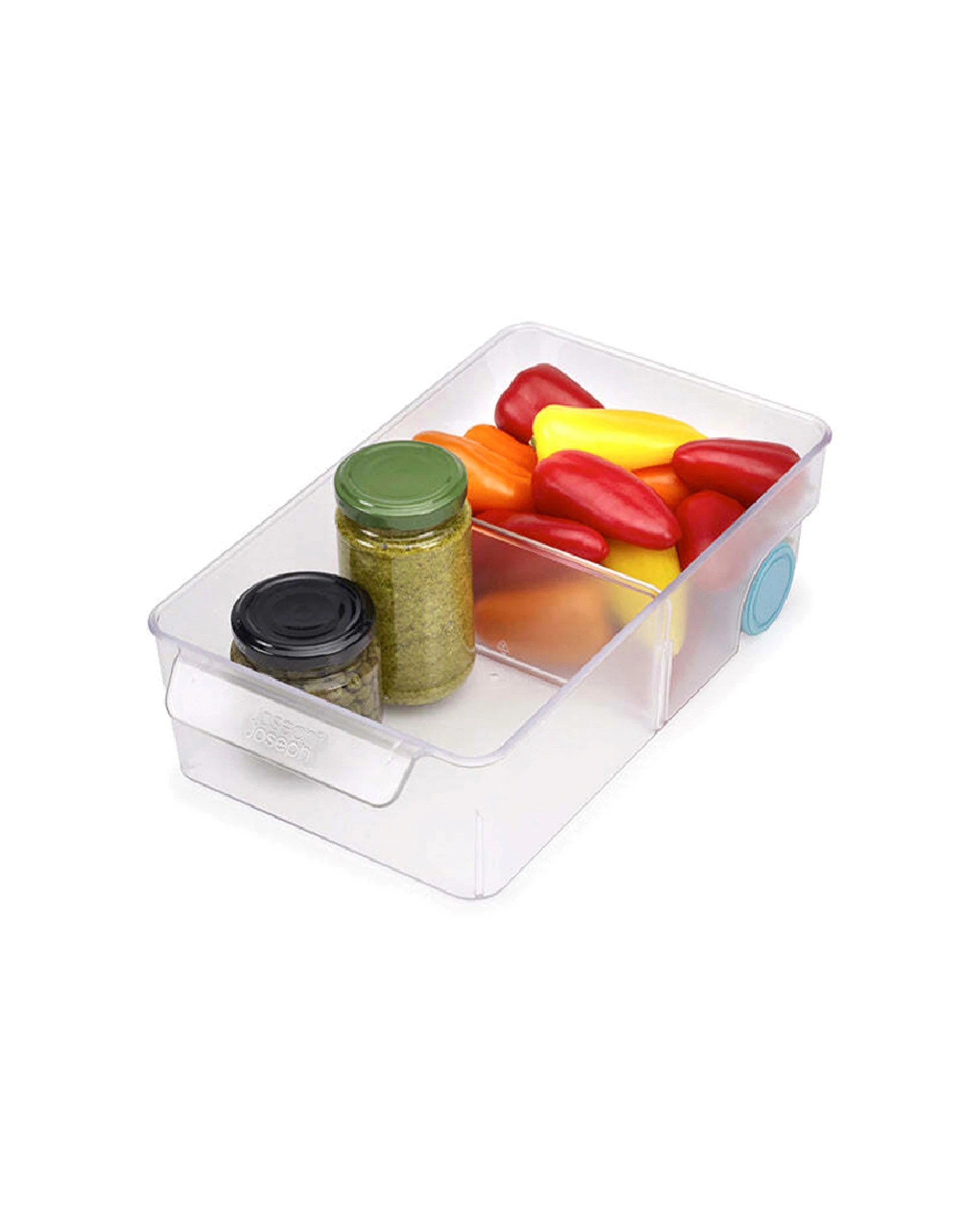 1 Joseph Joseph FridgeStore 31cm Large Storage Bin Twin Pack Easy Pull Handle - Clear, 1 of 6