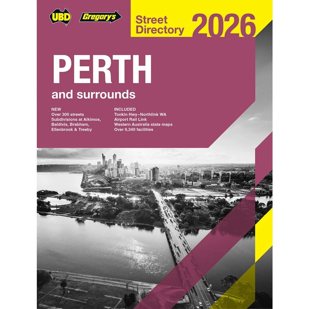 1 UBD Gregorys Perth Street Directory 2026, 1 of 1
