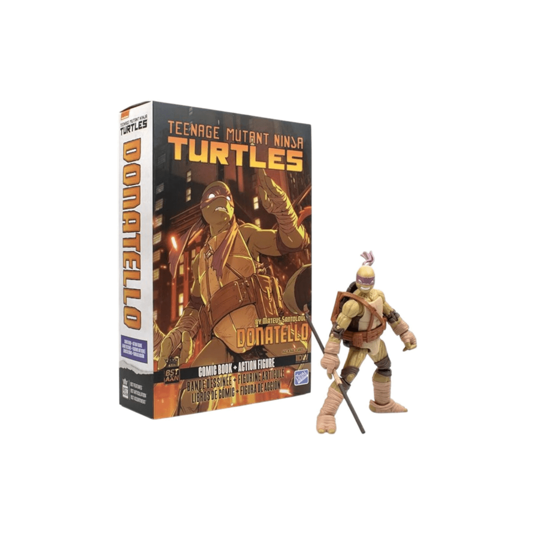 1 Teenage Mutant Ninja Turtles Comics Donatello Bst Axn Figure Comic Bundle - Purple, 1 of 5