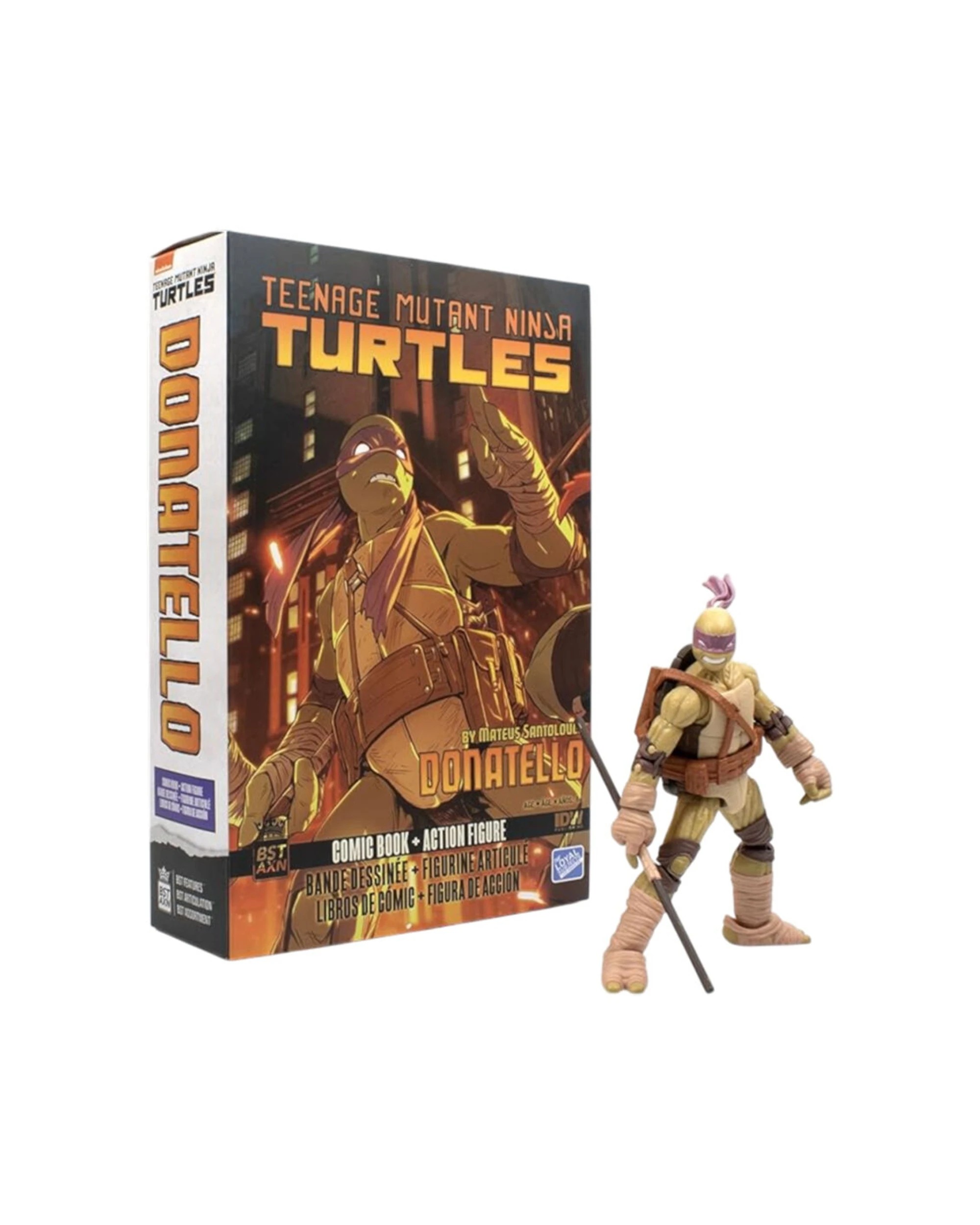 1 Teenage Mutant Ninja Turtles Comics Donatello Bst Axn Figure Comic Bundle - Purple, 1 of 4