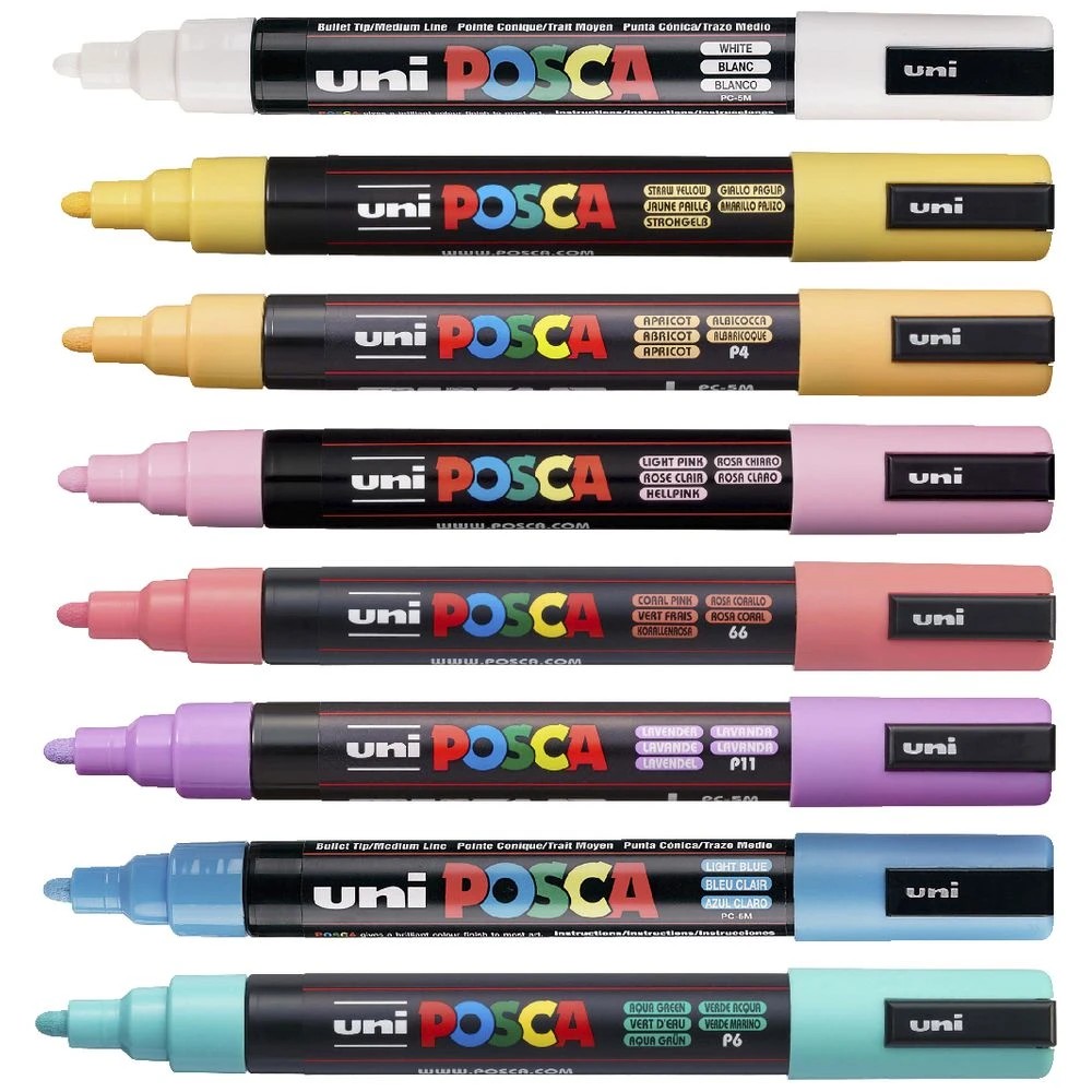 3 POSCA PC5M Paint Markers Pastel 8 Pack, 3 of 7