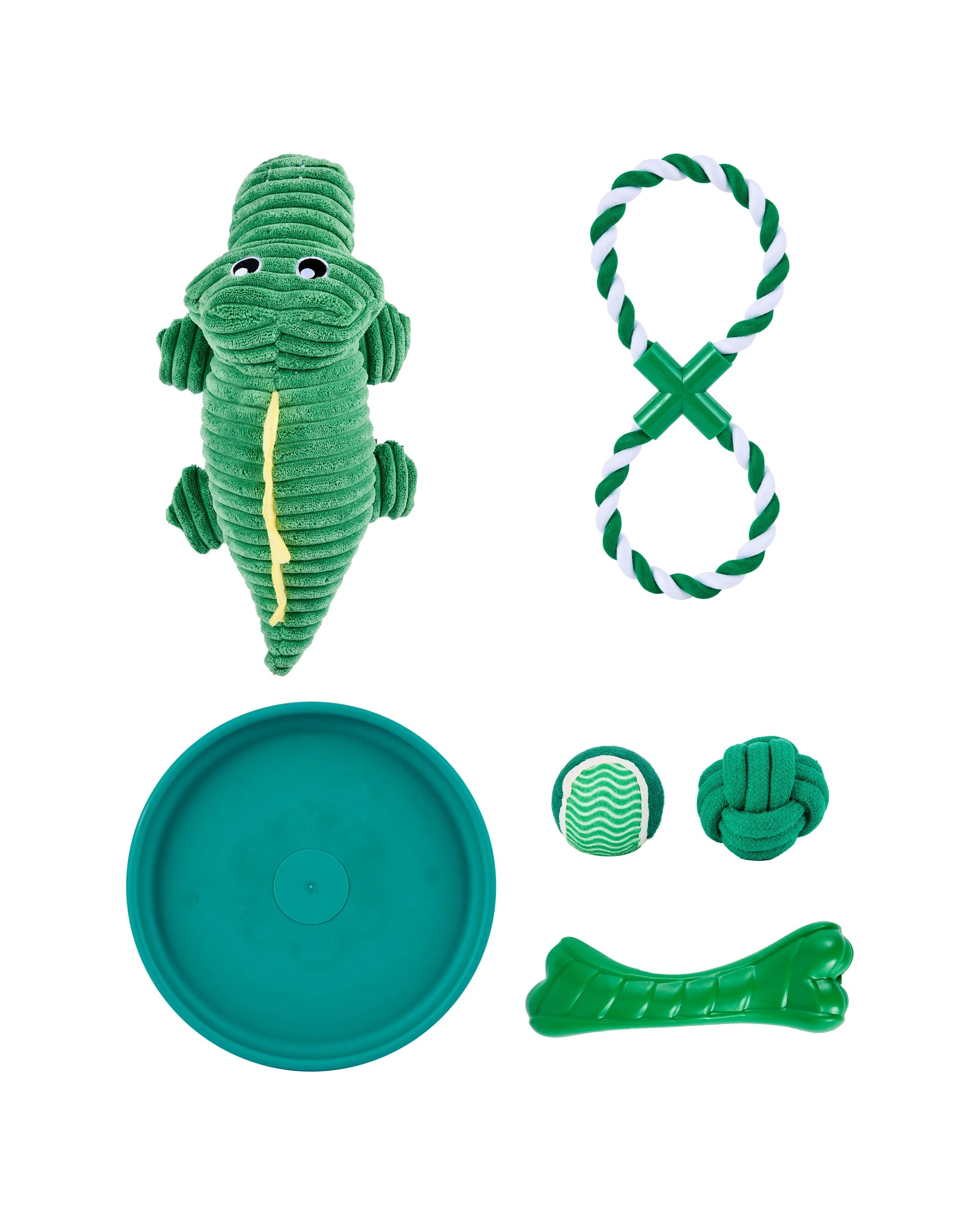 1 6 Pack Pet Toy Plush - Crocodile, 1 of 7