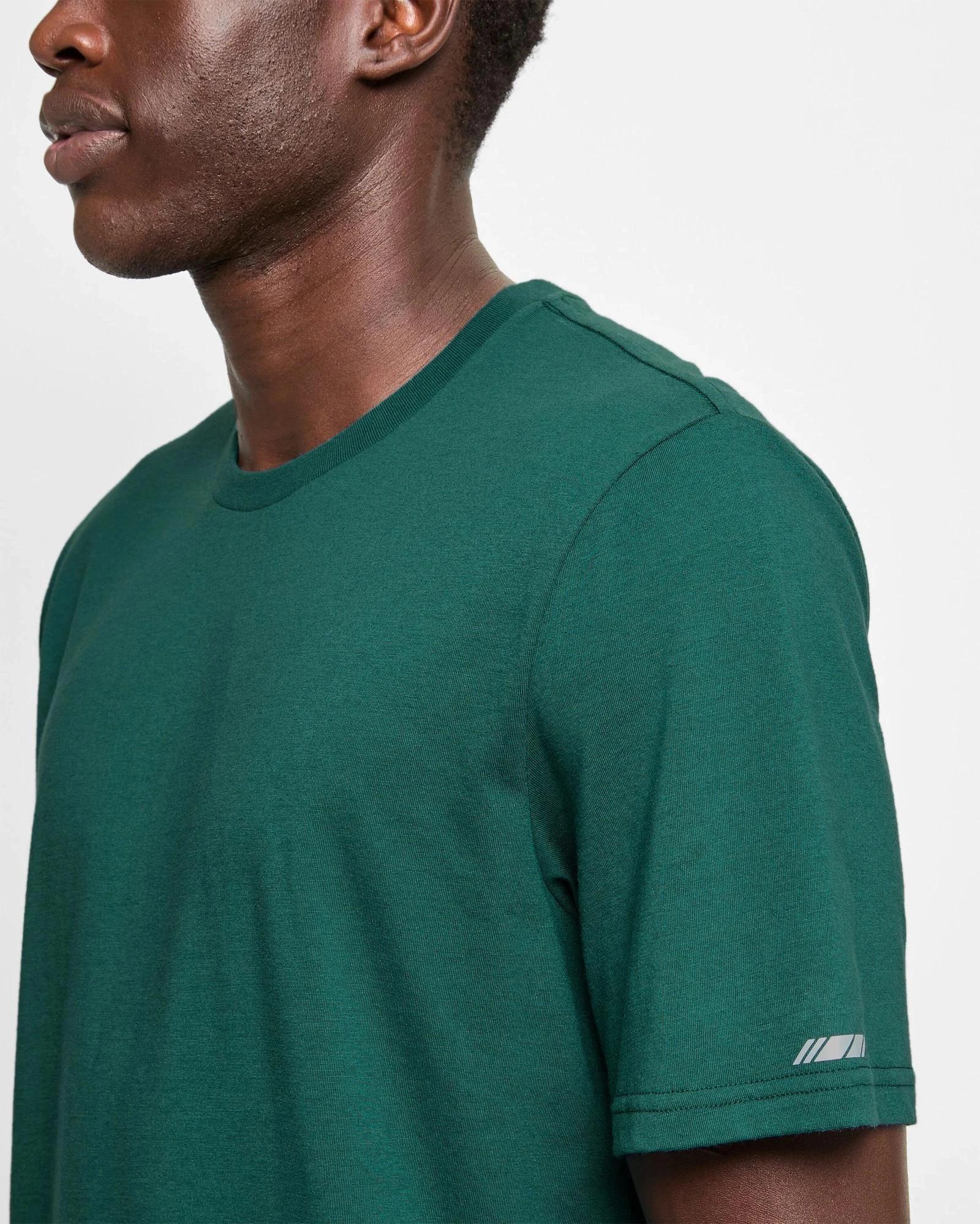 5 Target Active Cotton Blend T-Shirt FOREST GREEN, 5 of 5