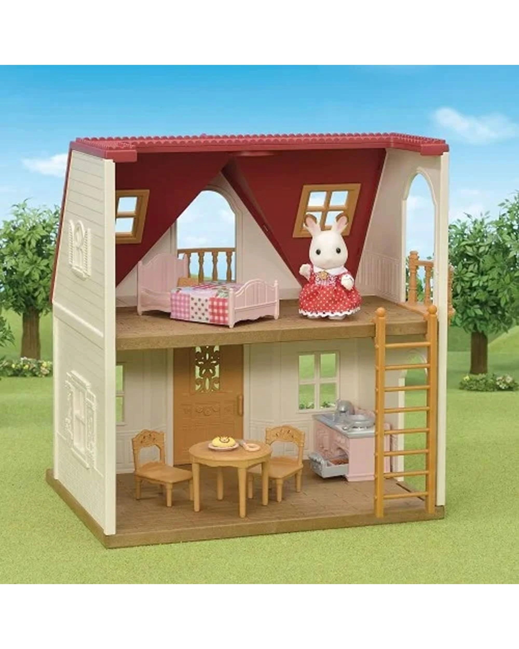 3 Sylvanian Families Red Roof Cosy Cottage Starter Home, 3 of 6