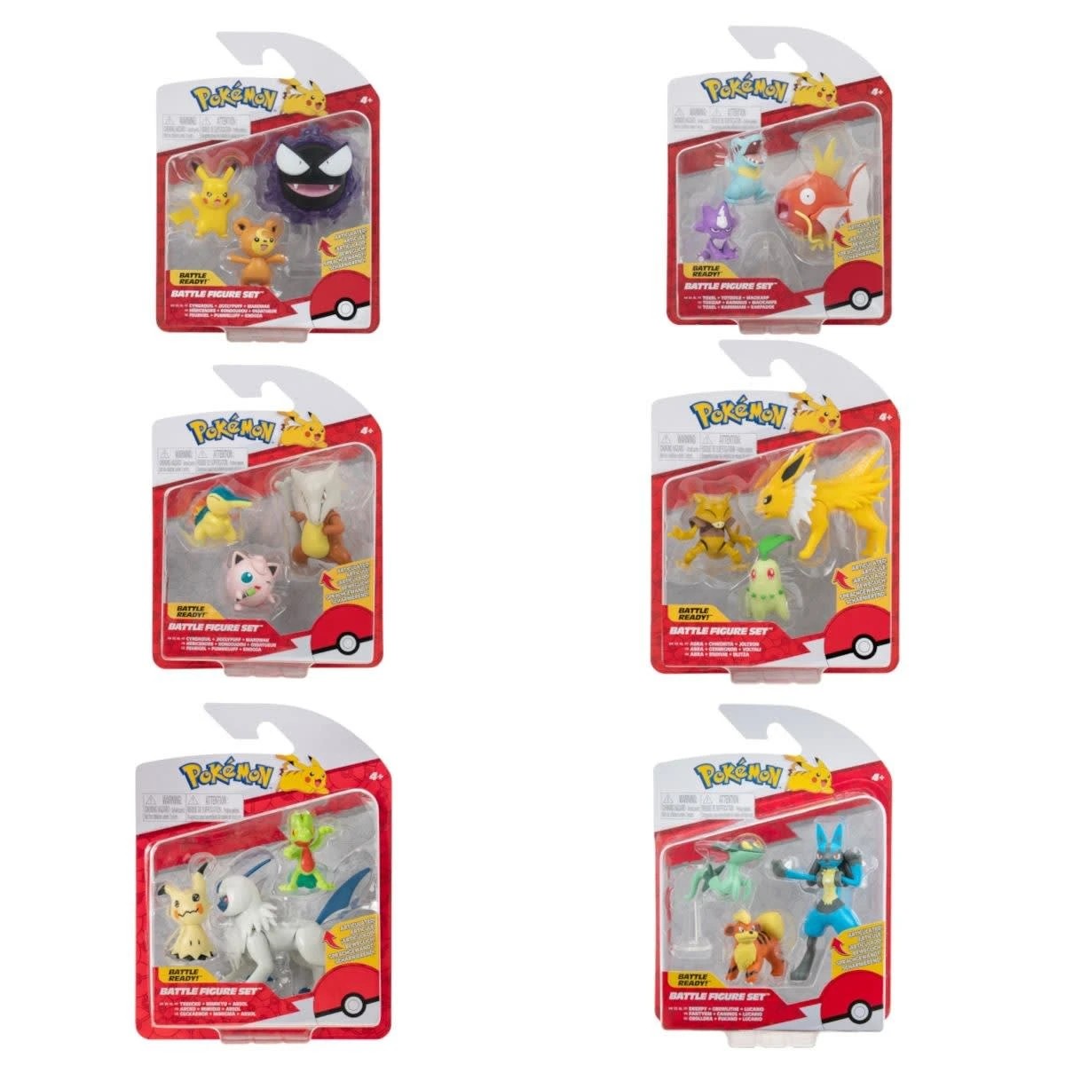9 Pokemon Battle Figure Set - Assorted, 9 of 9
