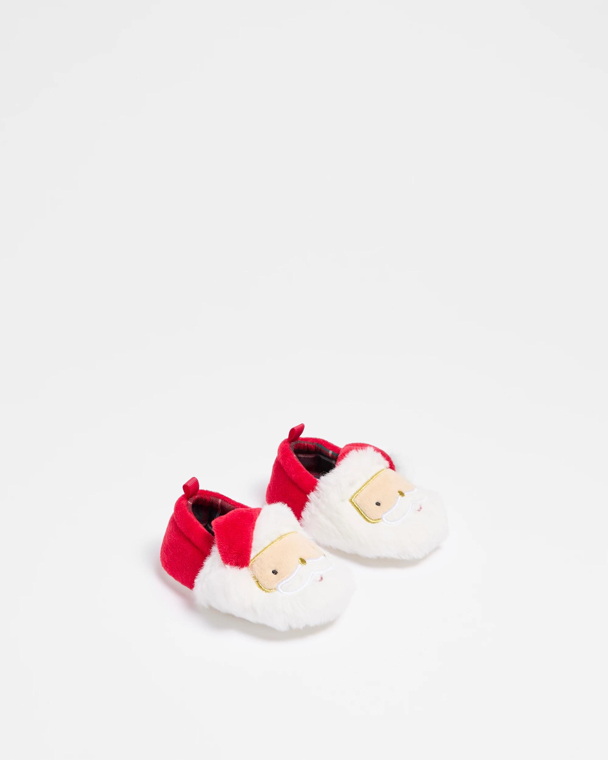 3 Target Baby Girls Novelty Christmas Slipper RED, 3 of 3
