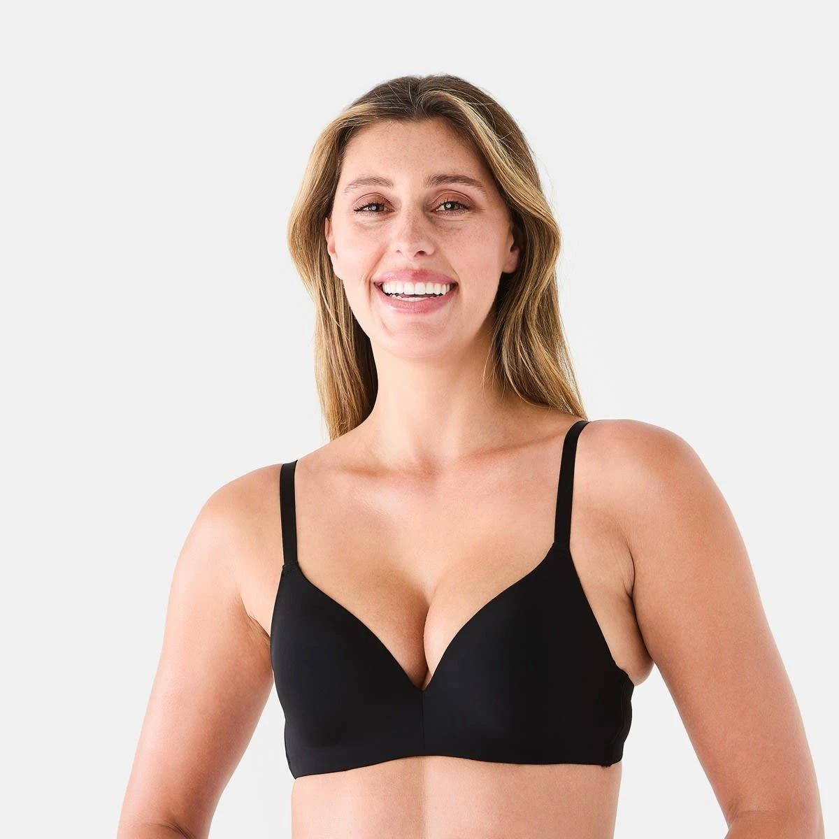 1 Hidden Underwire T-Shirt Bra BLACK, 1 of 6