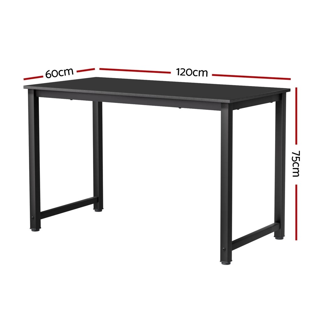 2 Artiss Computer Desk Home Office Study Table  120CM - Black, 2 of 6