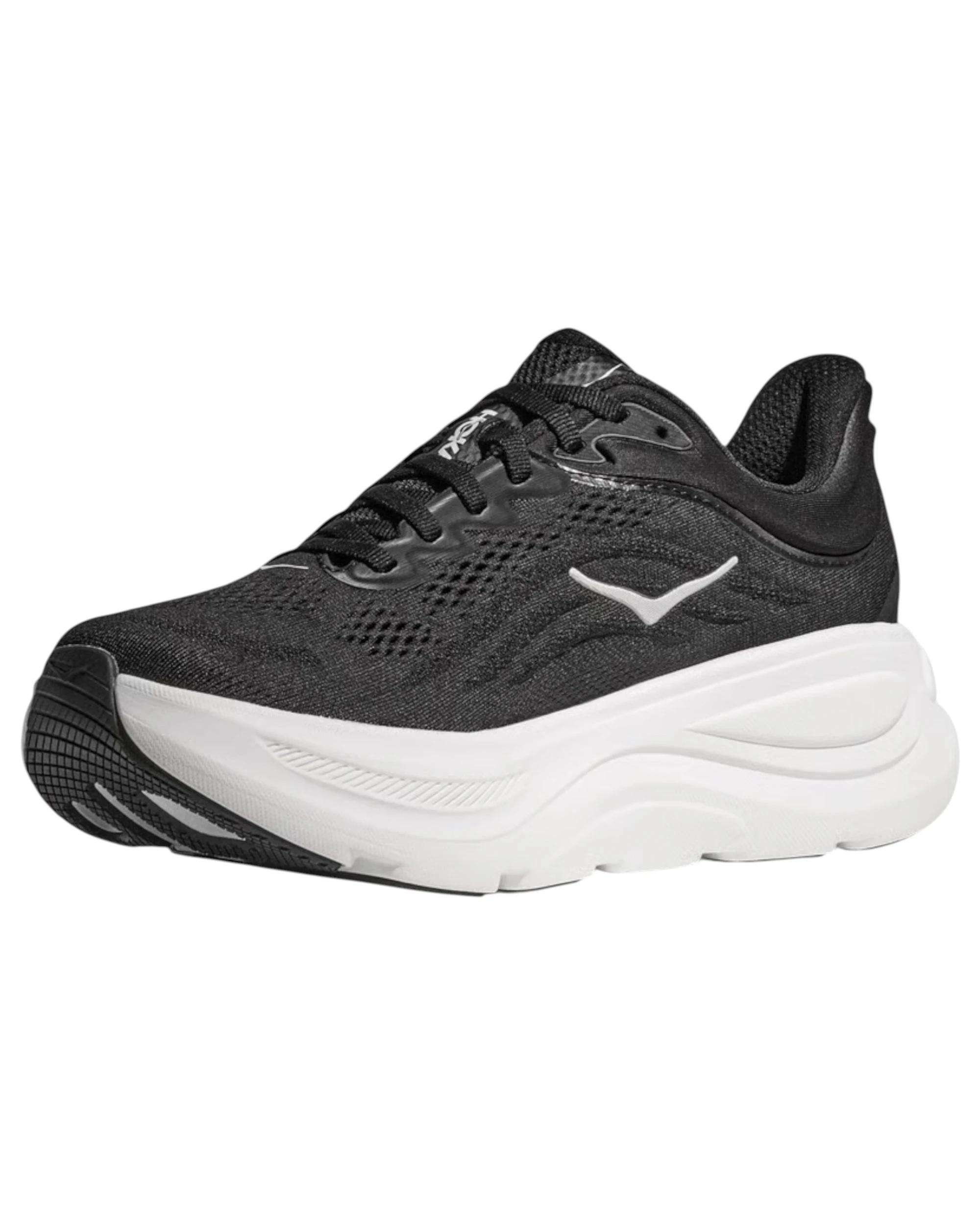 8 Hoka Womens Bondi 9 Athletic Running Shoes BLACK/WHITE, 8 of 8