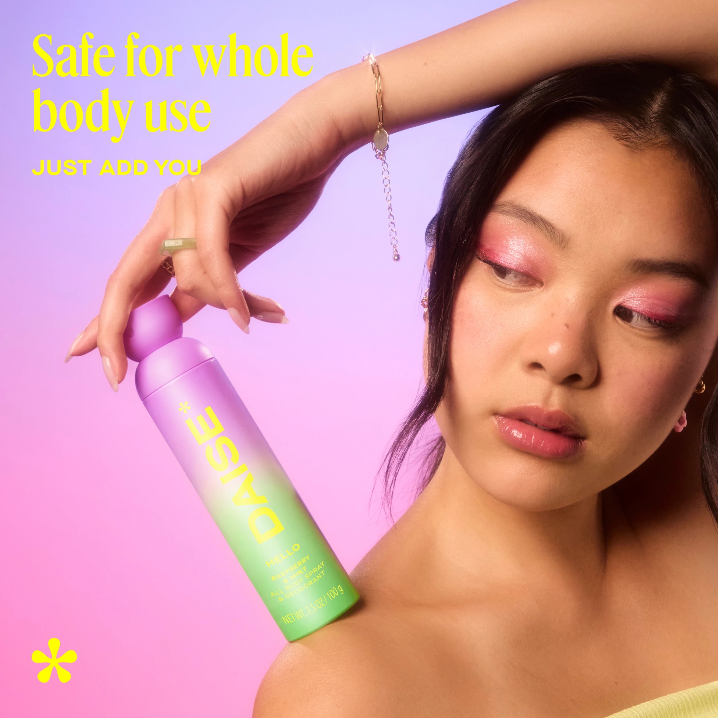 3 DAISE Hello All Body Spray and Deodorant 120ml - Raspberry and Mint, 3 of 10