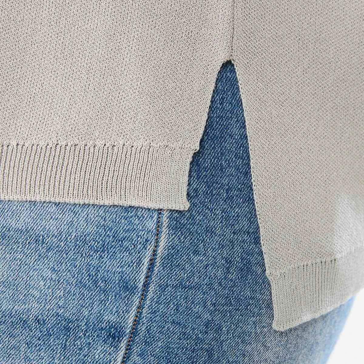 6 Curve Short Sleeve True Knit Top FADED TAUPE, 6 of 6