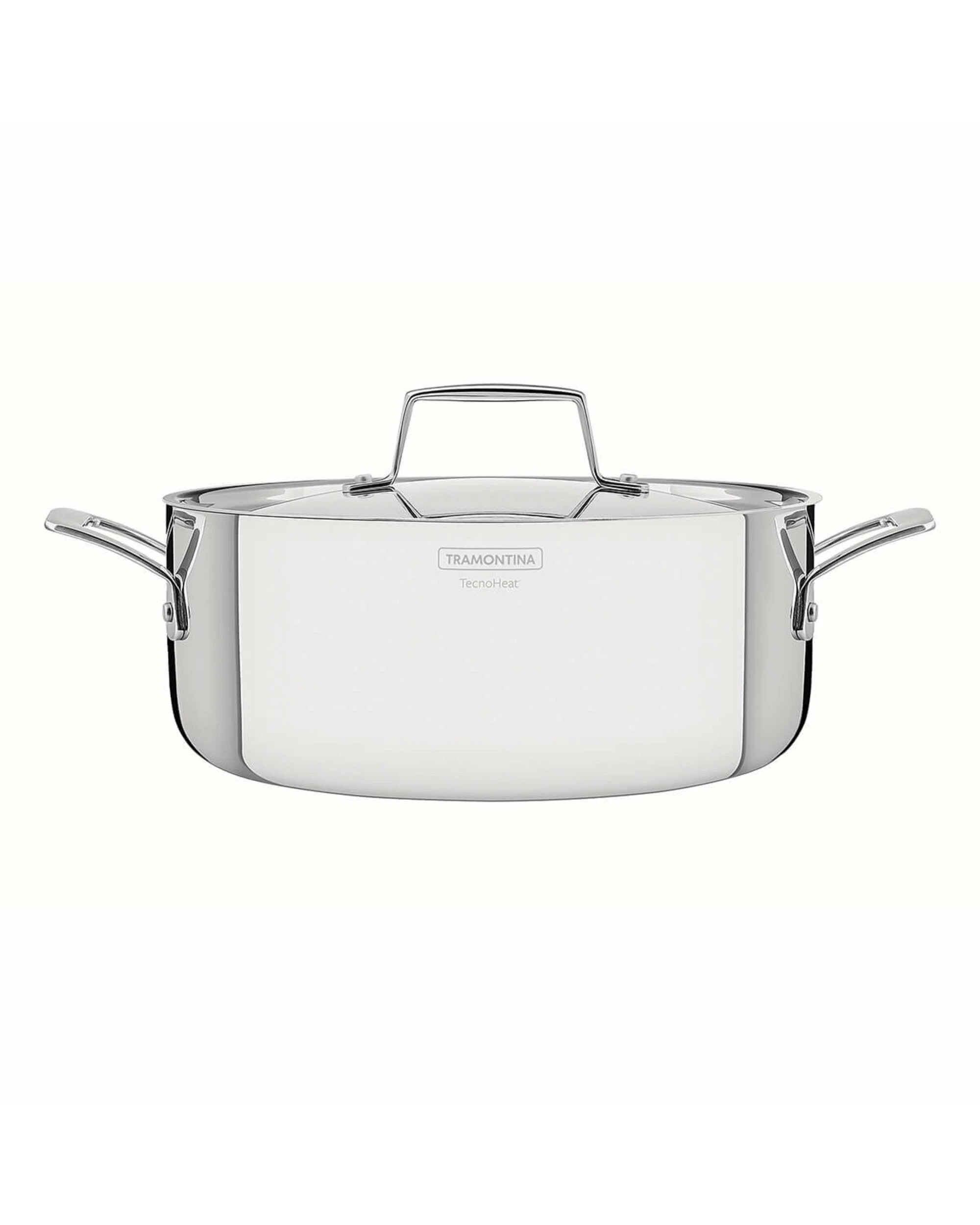 1 Tramontina Grano 24cm 5.5L Stainless Steel Shallow Casserole, 1 of 5