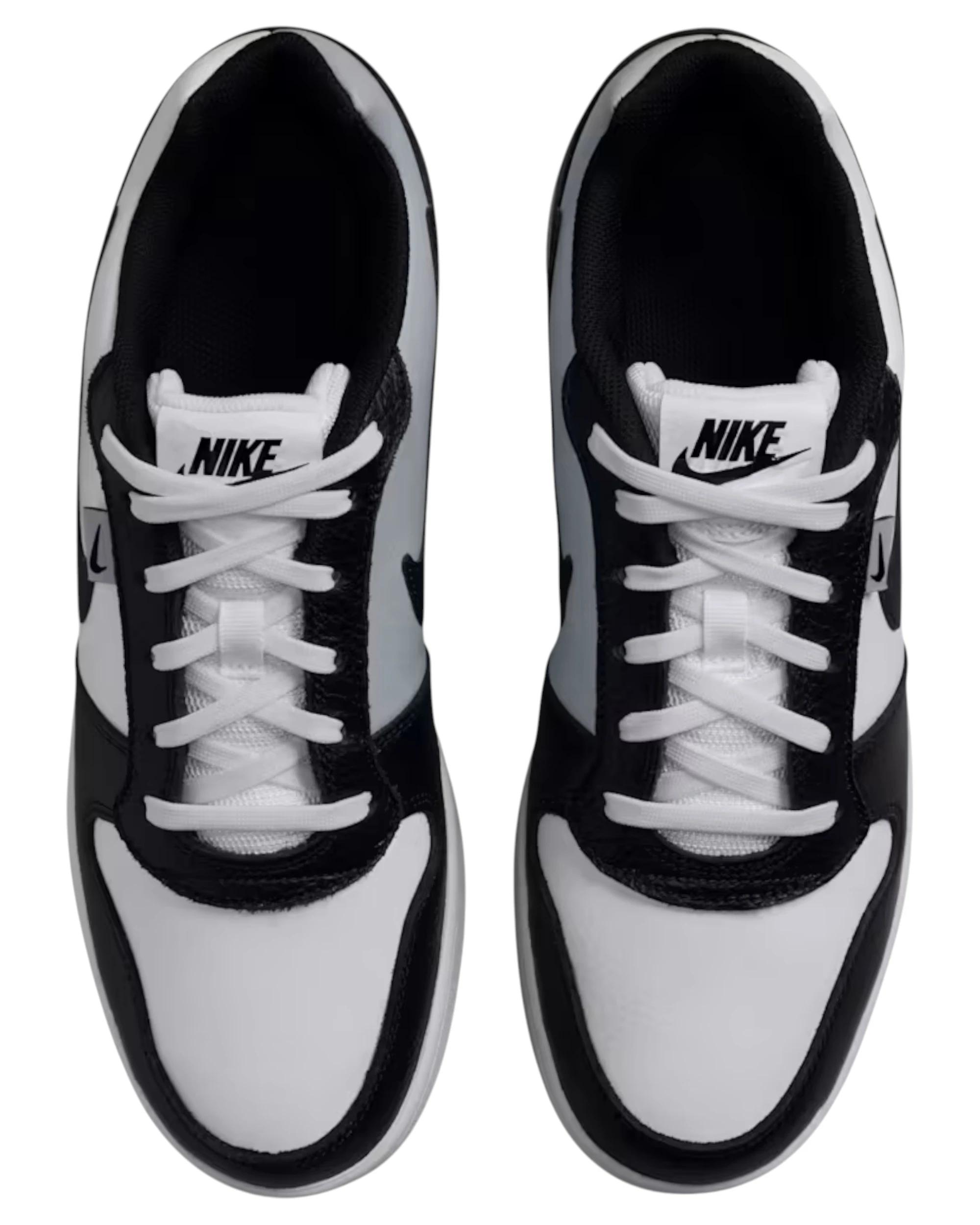 8 Nike Mens Ebernon Low Premium Athletic Shoes BLACK/WHITE/GREY, 8 of 8