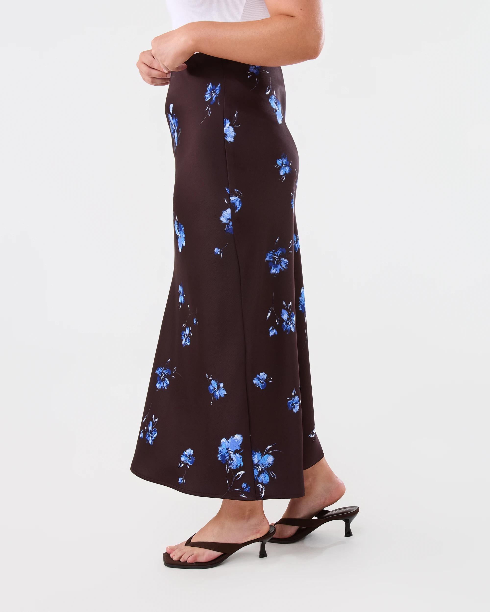 2 Satin Slip Skirt Brshfloral, 2 of 5