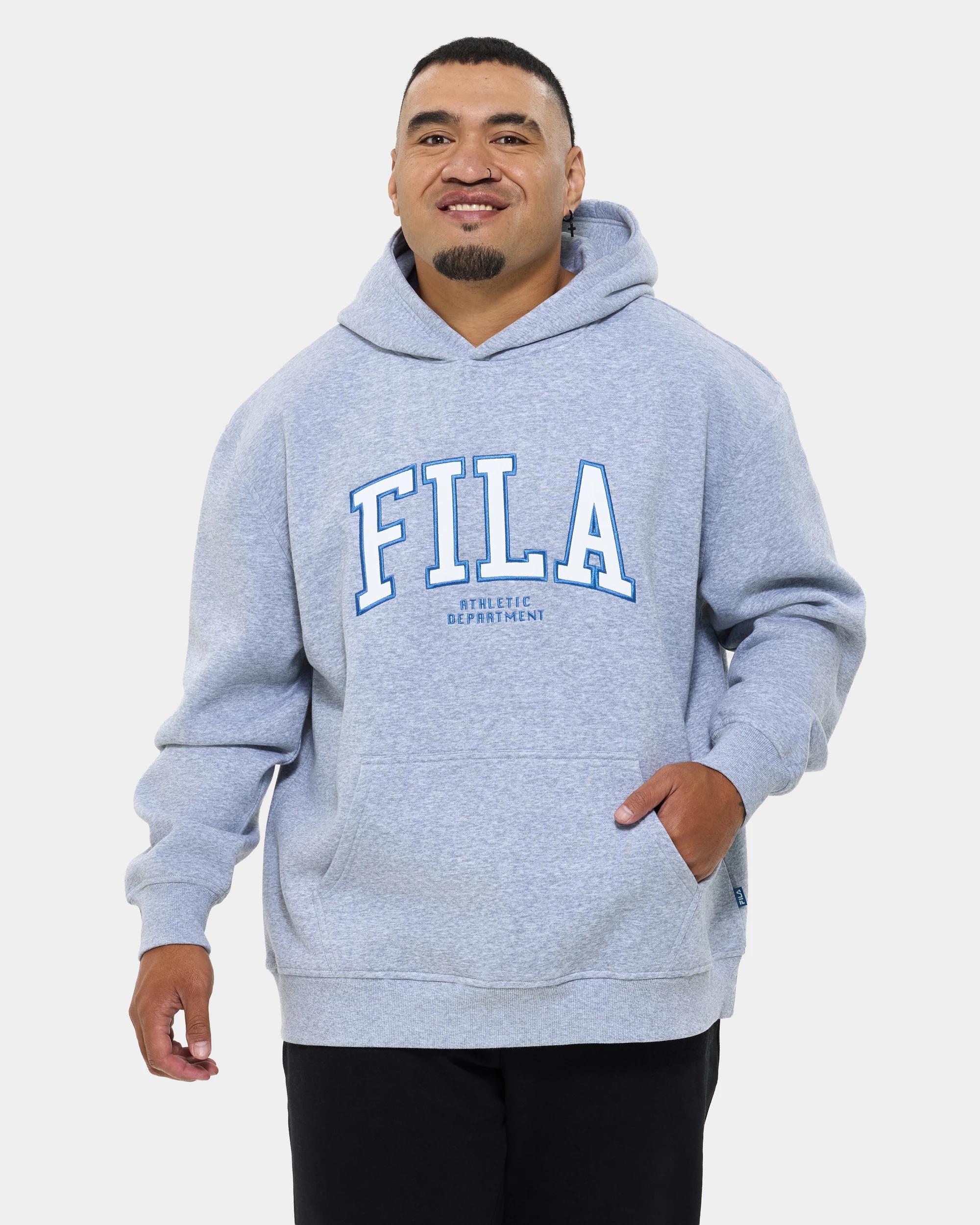 1 Fila Plus Fleece Hoodie GREY, 1 of 6