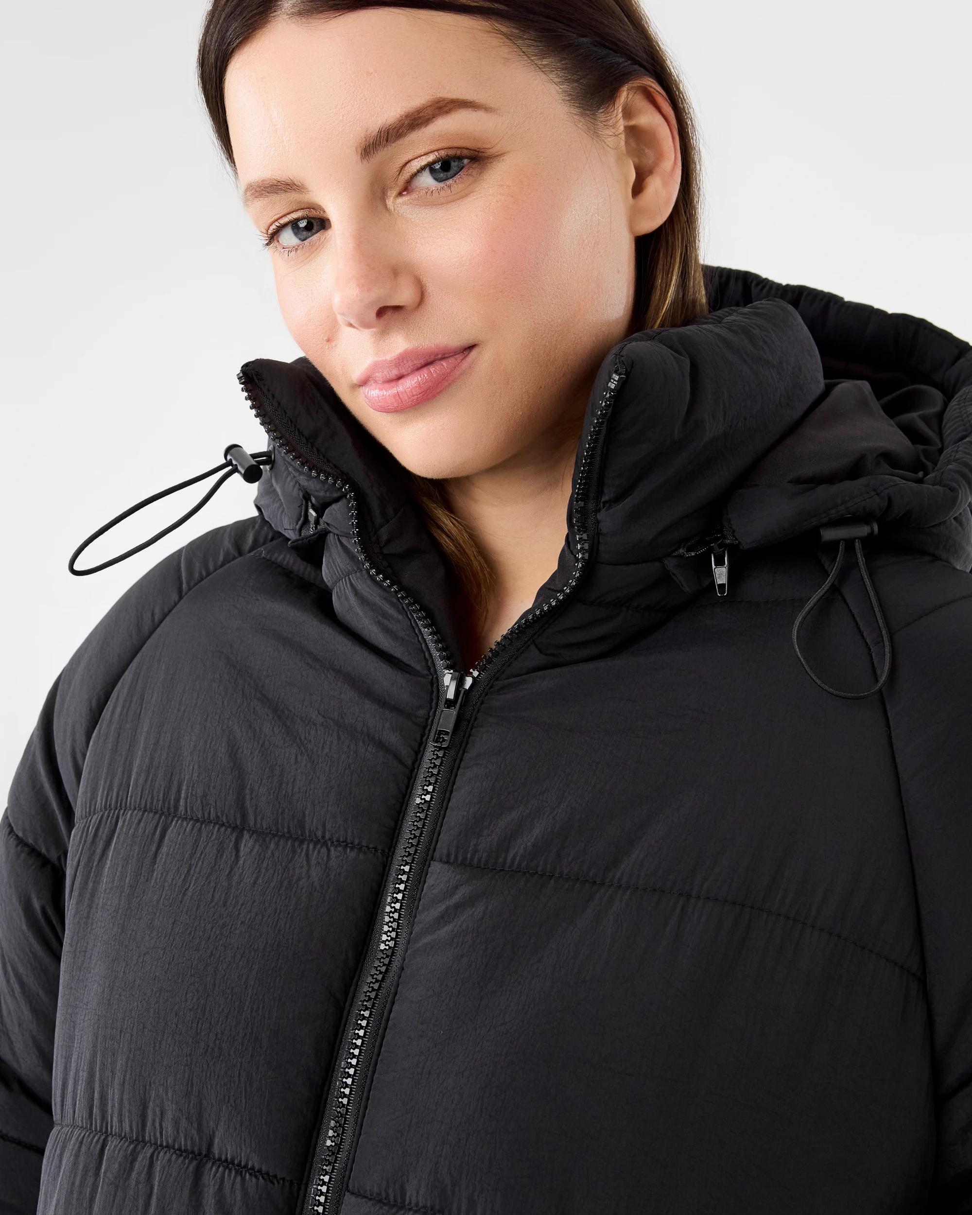 7 Hybrid Puffer Jacket Black, 7 of 9