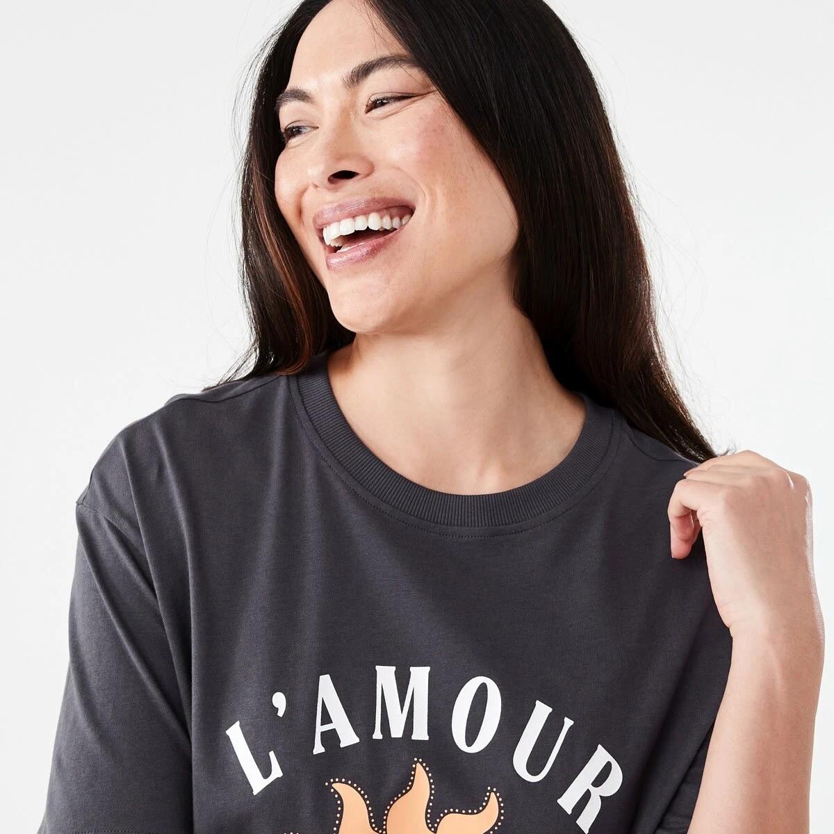 4 Short Sleeve Oversized Boyfriend T-shirt Au Soleil, 4 of 5