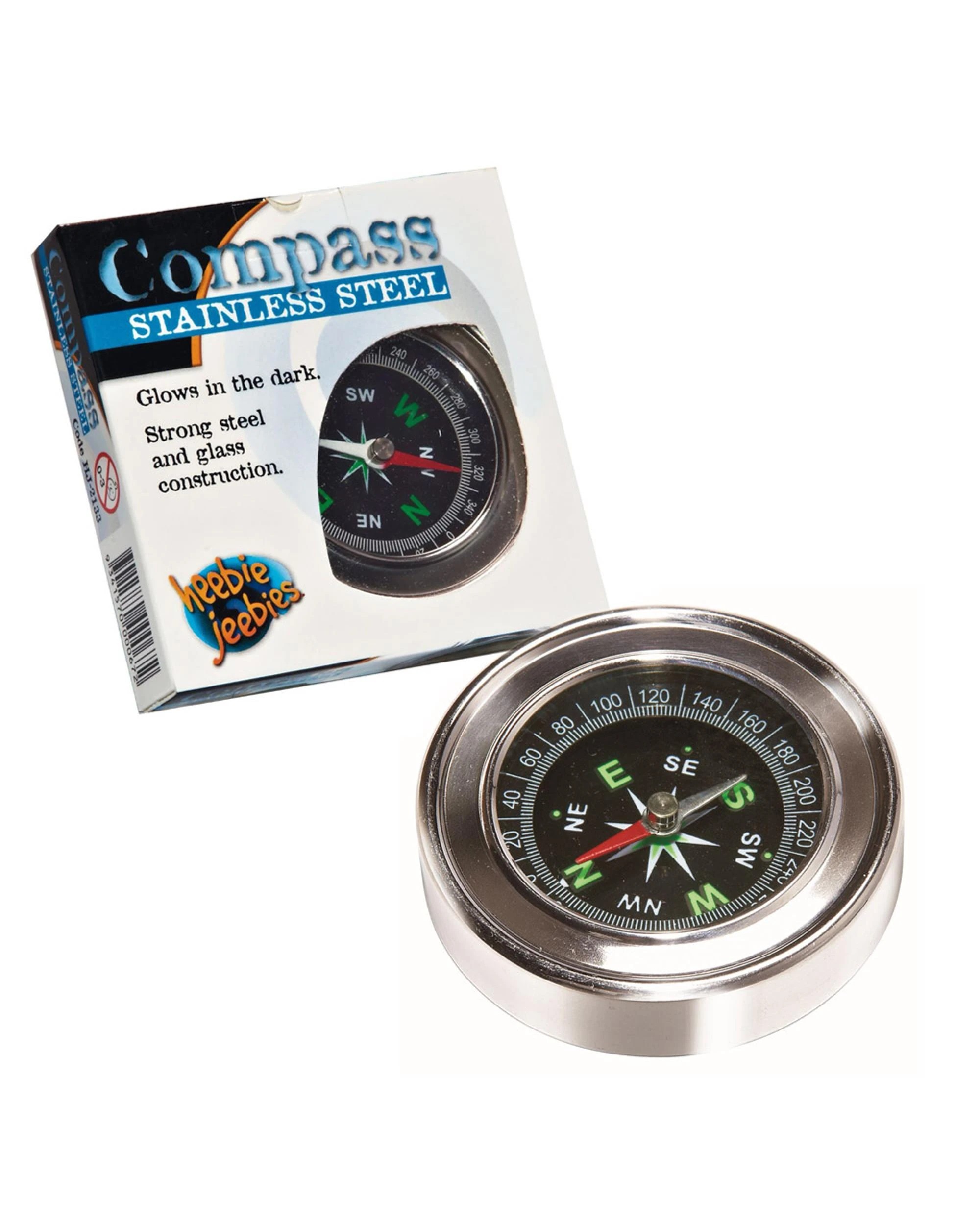 1 Heebie Jeebies Stainless Steel Compass, 1 of 1