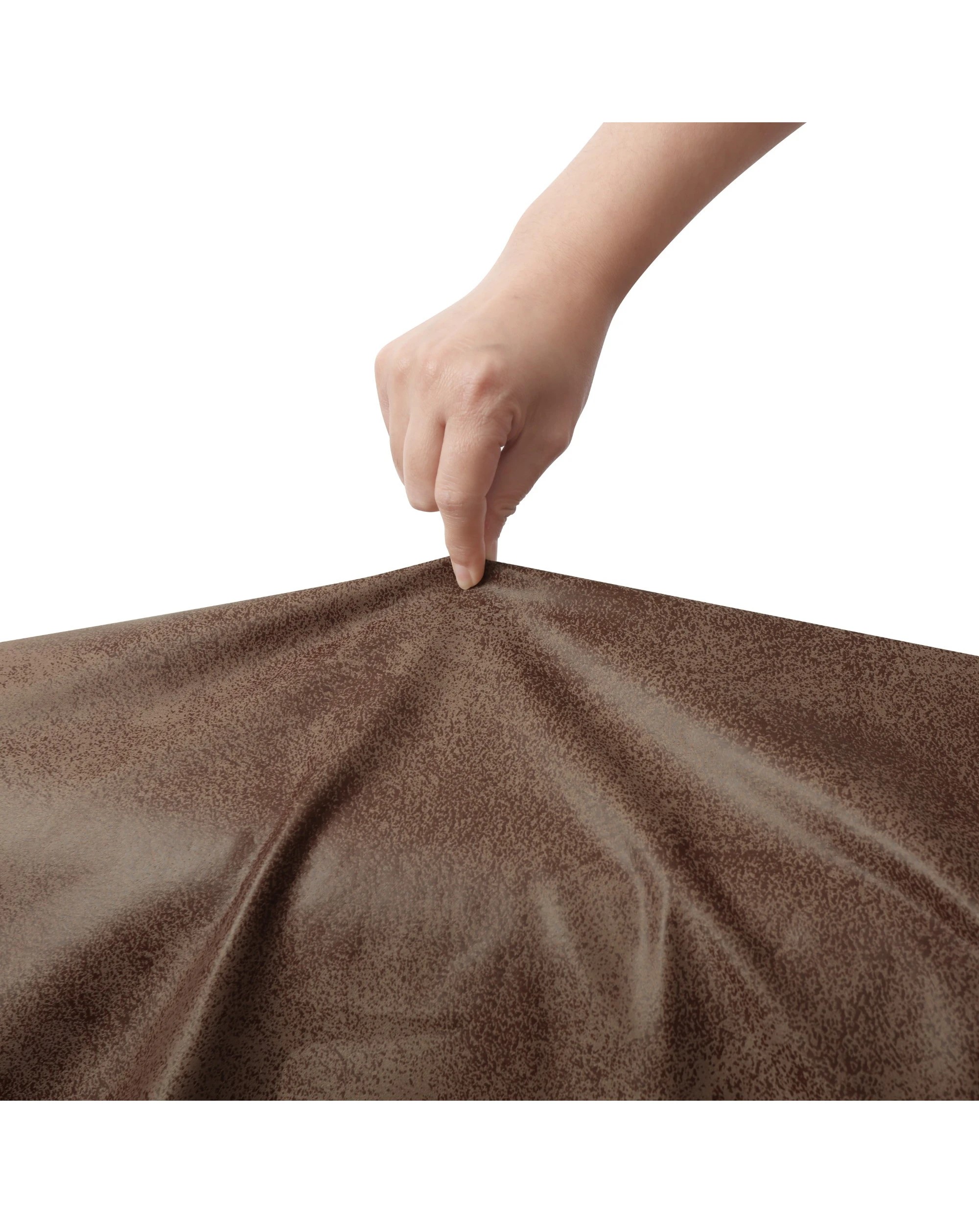 4 Sherwood Home Premium Faux Leather 3 Seater Couch Sofa Cover - Light Leather, 4 of 5