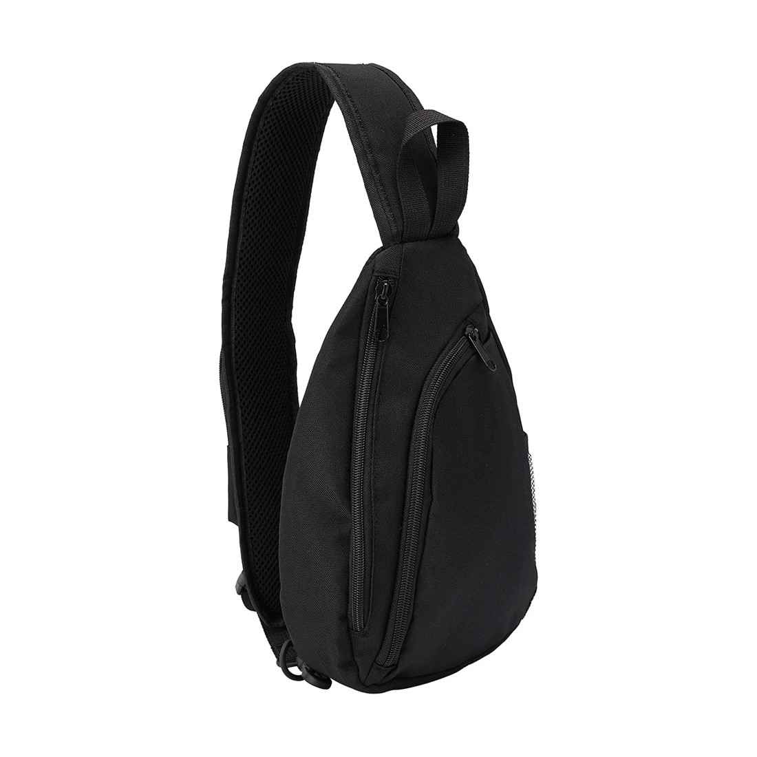 1 Travel Crossbody Teardrop Shape Bag - Black, 1 of 6