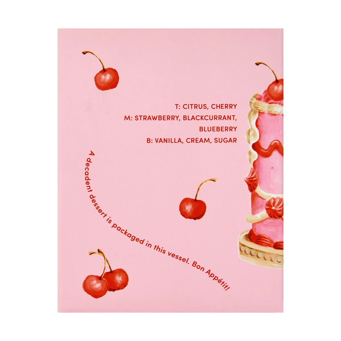 6 Vanilla Cherry Cake Fragrant Candle, 6 of 6