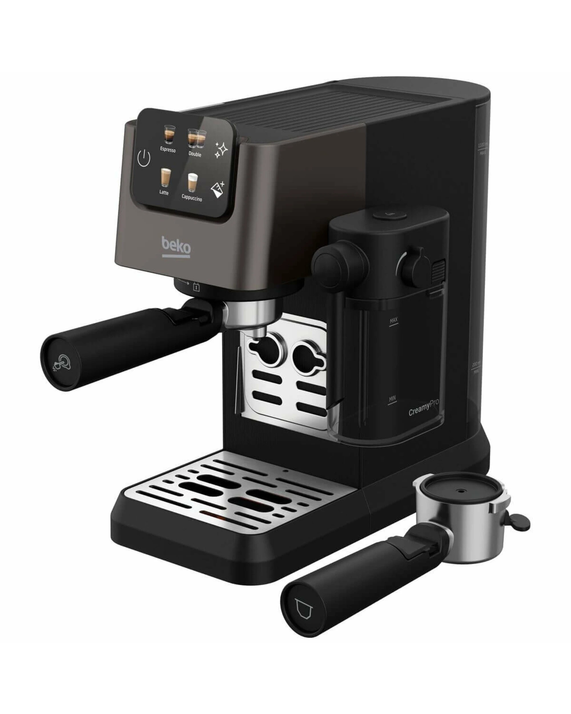 2 Beko CaffeExperto Semi Automatic Espresso Machine with Milk Frother & Cup, 2 of 5