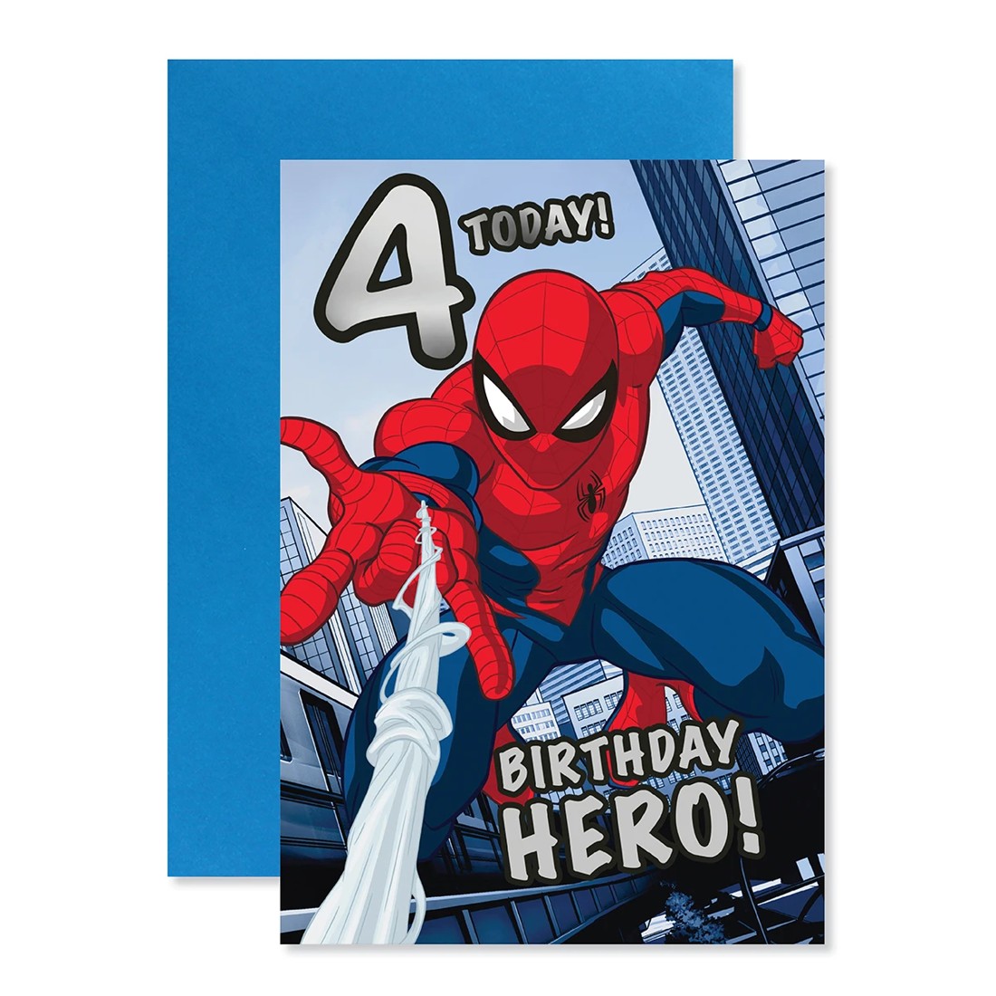 1 Connections from Hallmark Kids Birthday Card - Marvel Spider-Man Hero 4th, 1 of 3