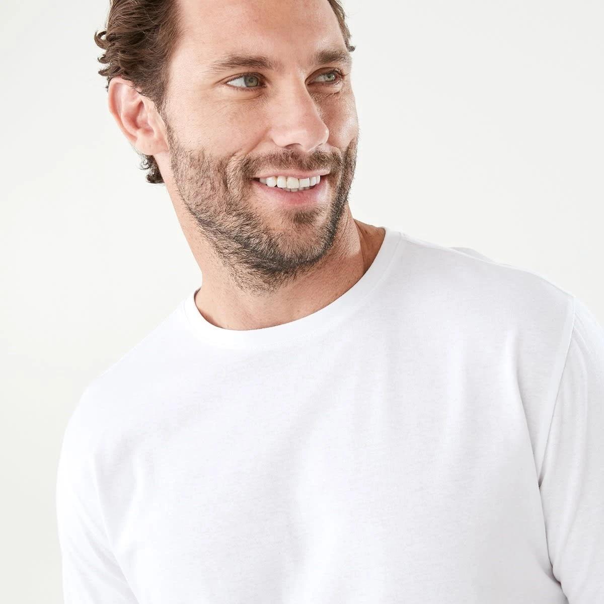 4 Plain Crew Neck T-shirt White, 4 of 7