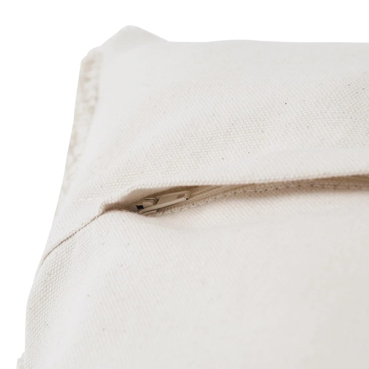 7 50cm Check Cotton Cushion Cover - Beige, 7 of 9