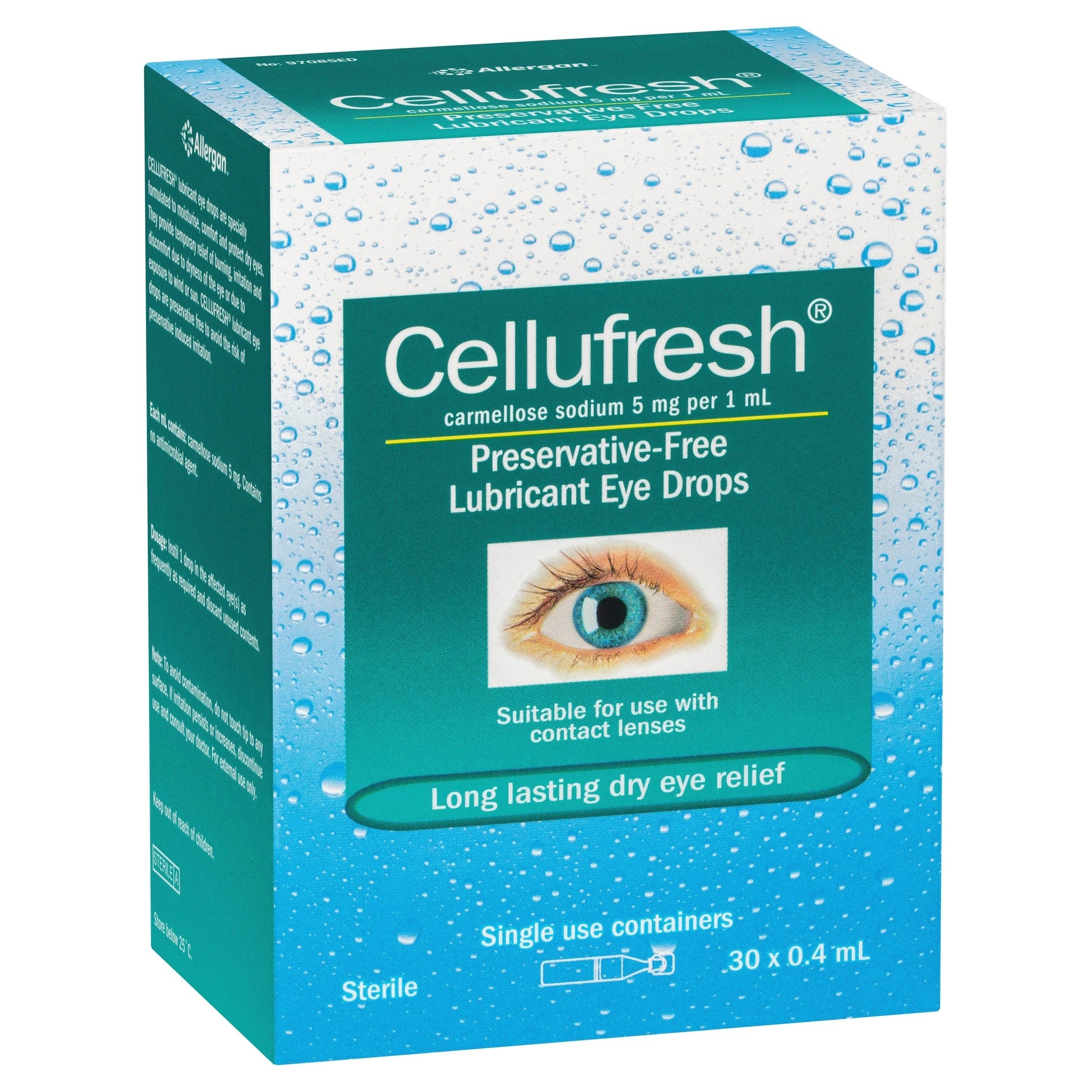 3 Cellufresh Eye Drops 30 X 0.4ml Vials, 3 of 4