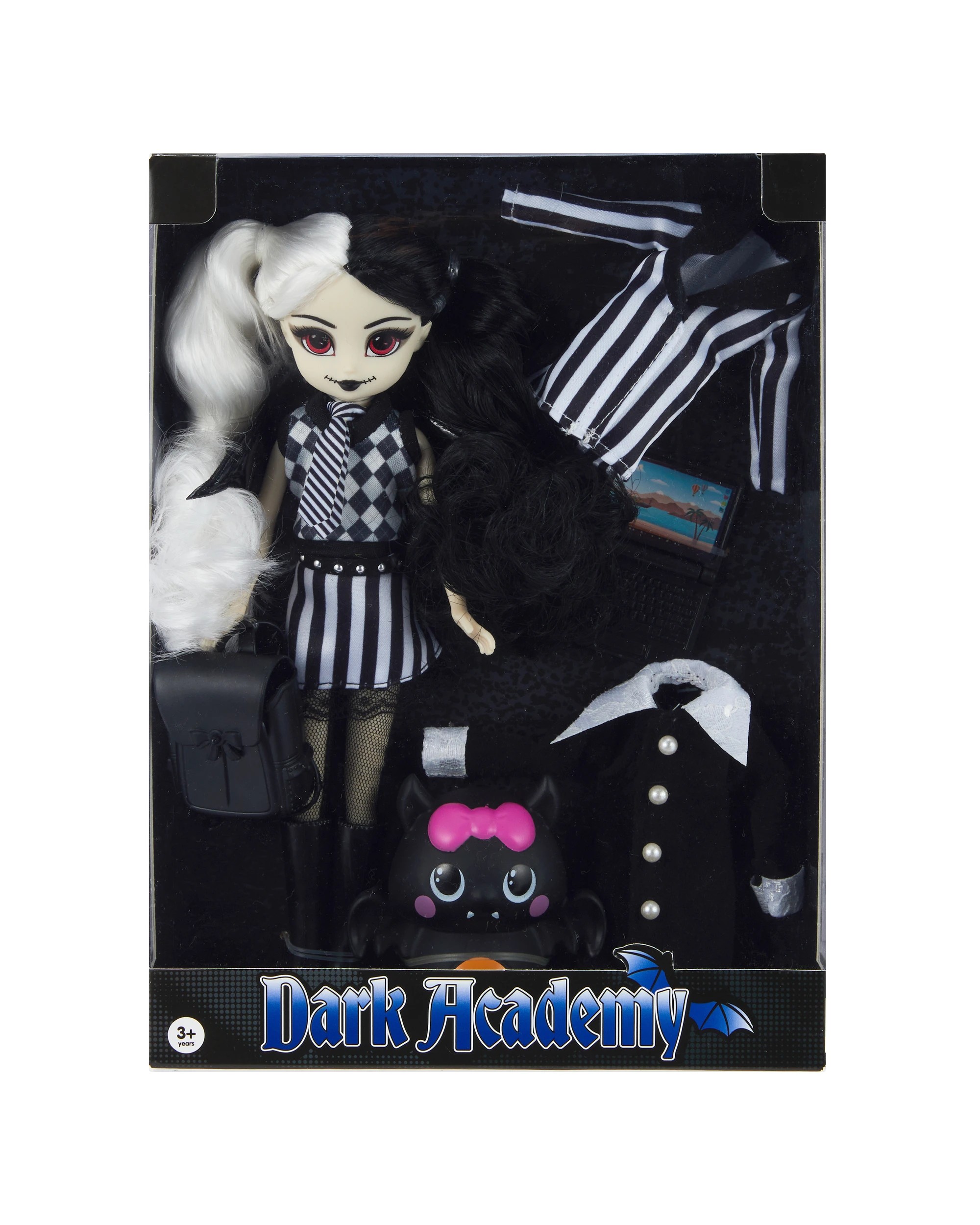 1 Dark Academy Doll Playset - Cat, 1 of 7