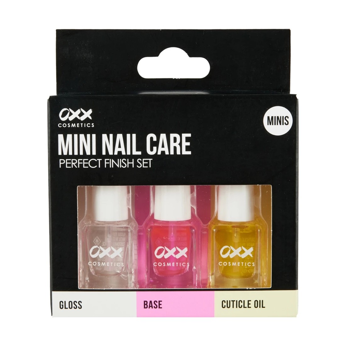 1 OXX Cosmetics 3 Piece Mini Nail Care Perfect Finish Set, 1 of 6