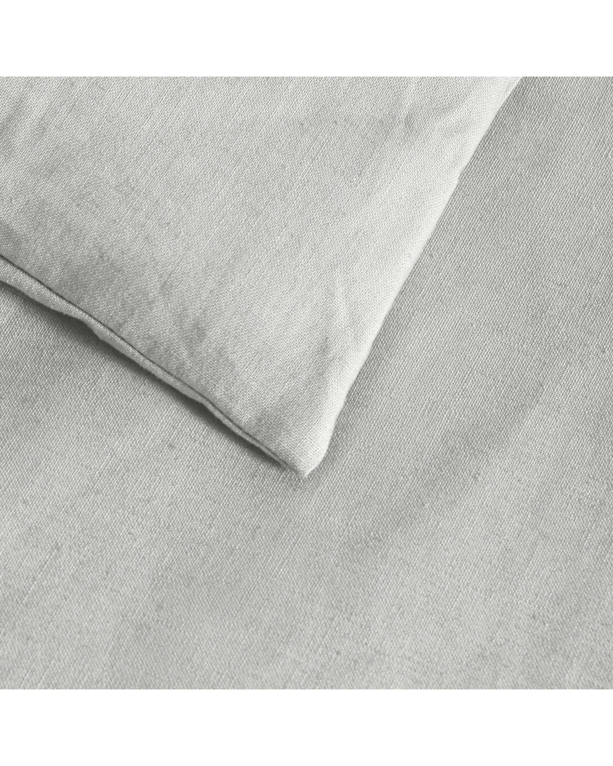 4 Dreamaker Linen Cotton Quilt Cover Set - Super King Bed - Dove Grey, 4 of 7