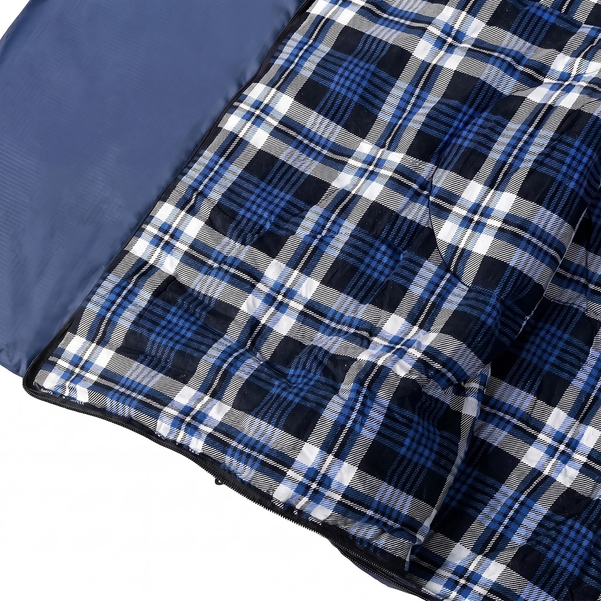 5 Mountview Cotton Flannel Sleeping Bags For Camping - Blue, 5 of 5