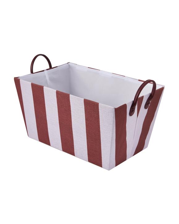 Tapered Basket - Lilac and Port Stripe