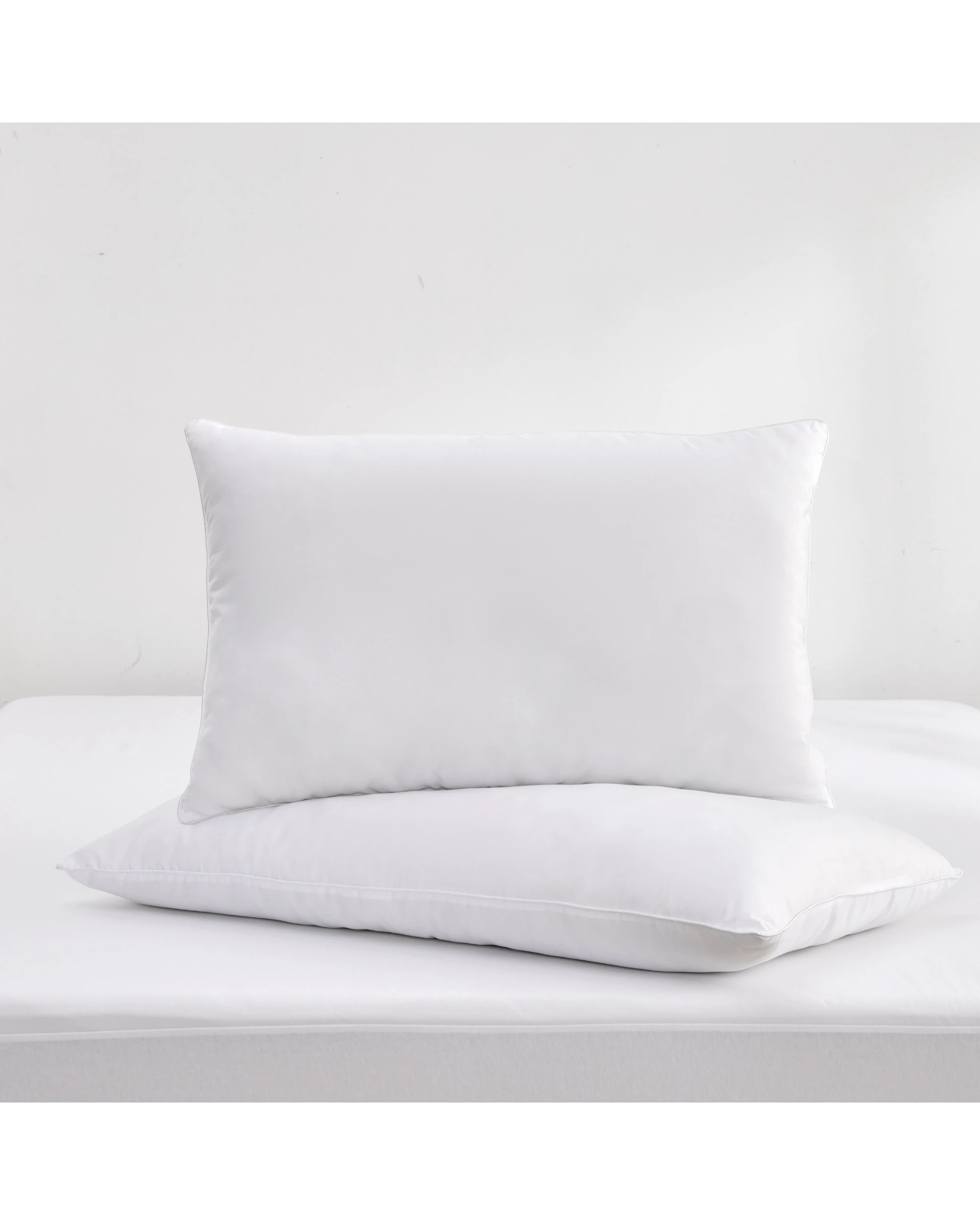 2 Sleepcare Essential 4 Piece Family Pack Microfibre Pillows Pack (2 x Standard & 2 x King) - White, 2 of 7