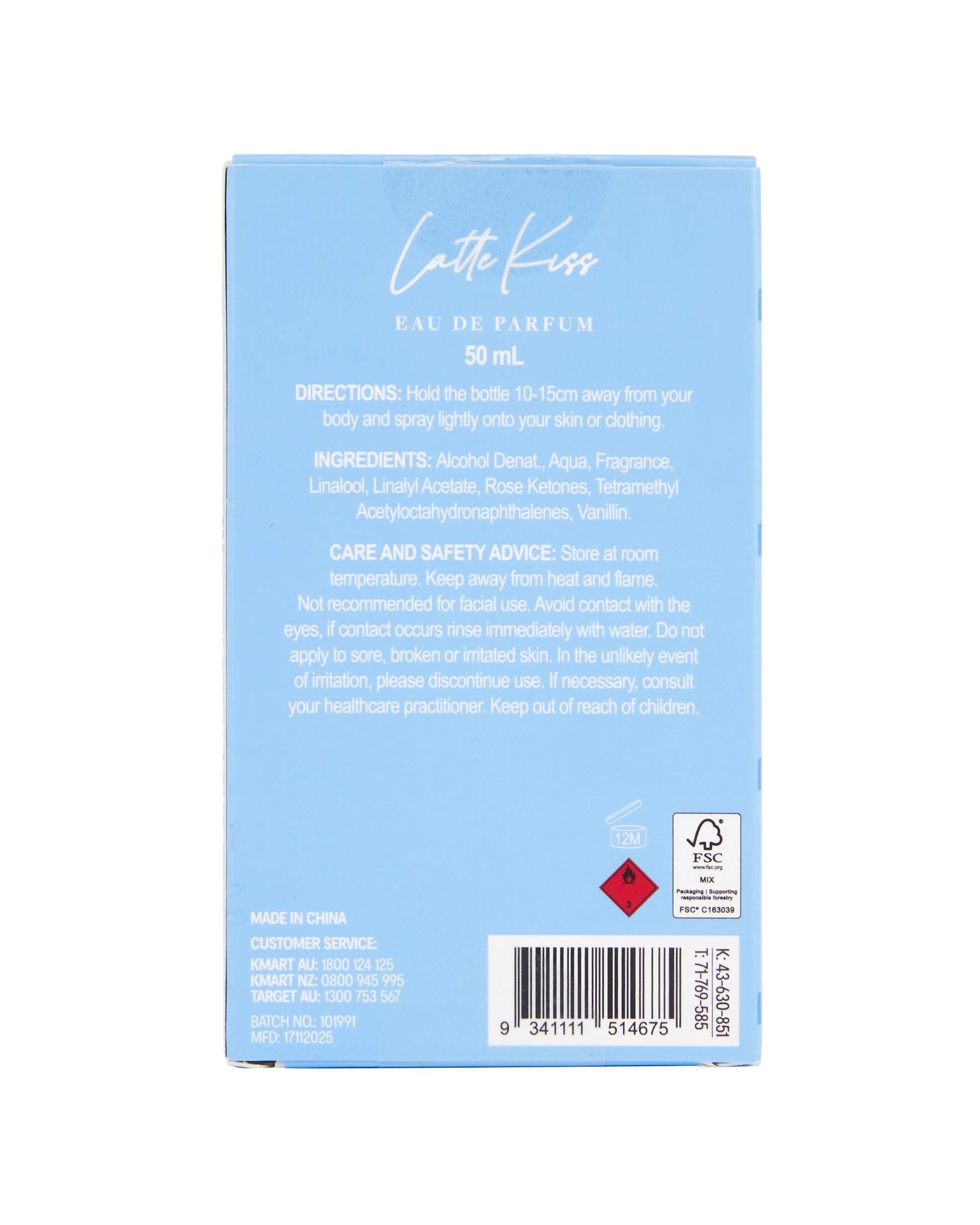 6 OXX Fragrance Latte Kiss Eau De Parfum 50ml, 6 of 6