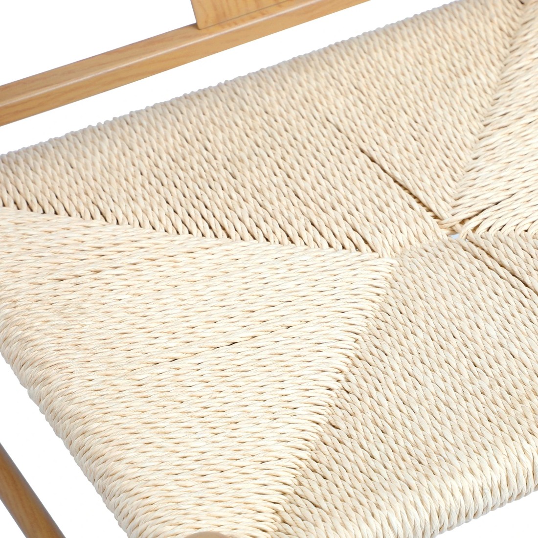 10 Oikiture 2x Dining Chair Metal Hans Wegner Chair Wishbone Cafe Lounge
 - Beige, 10 of 10