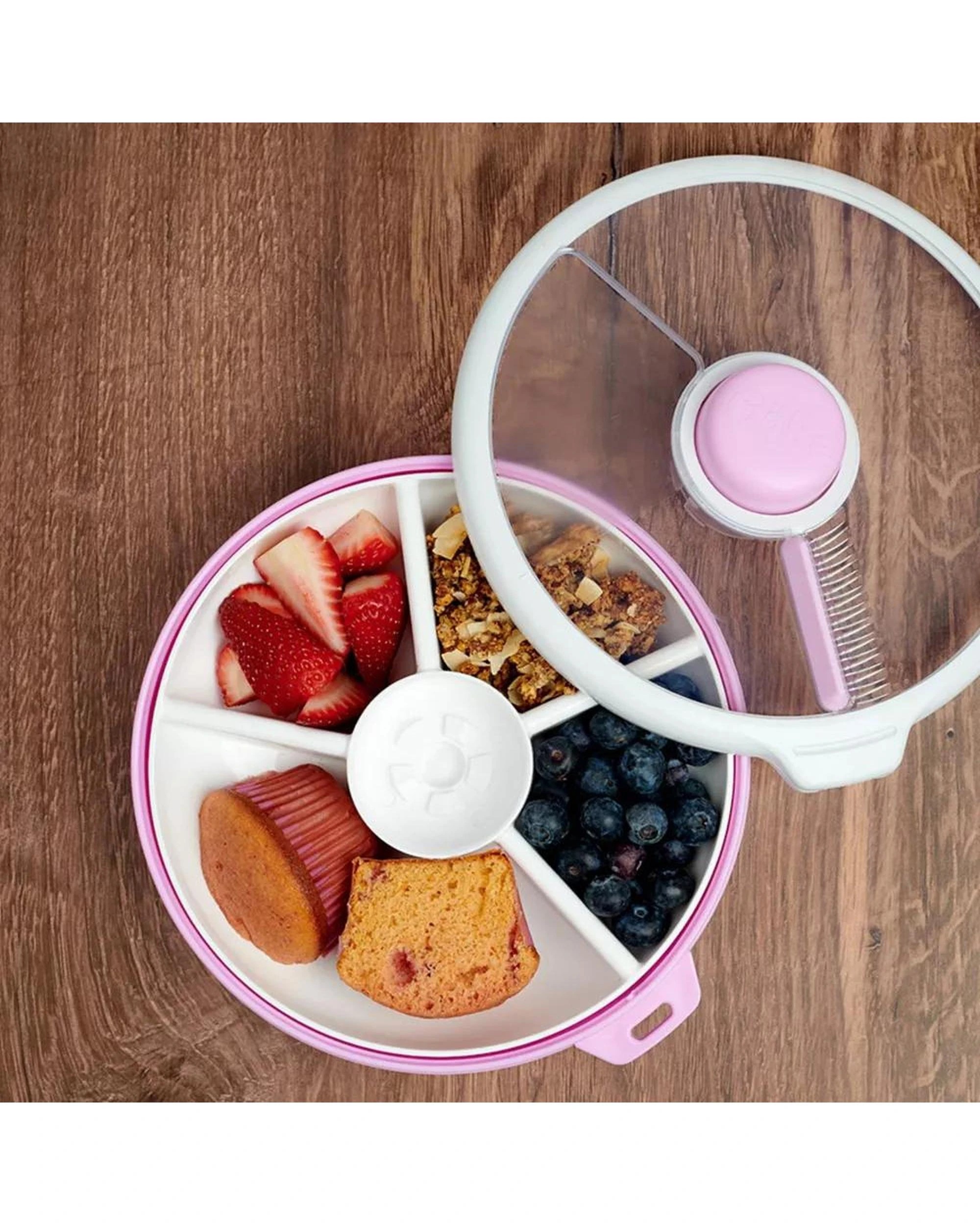 3 GoBe Large Snack Spinner  Purple, 3 of 3