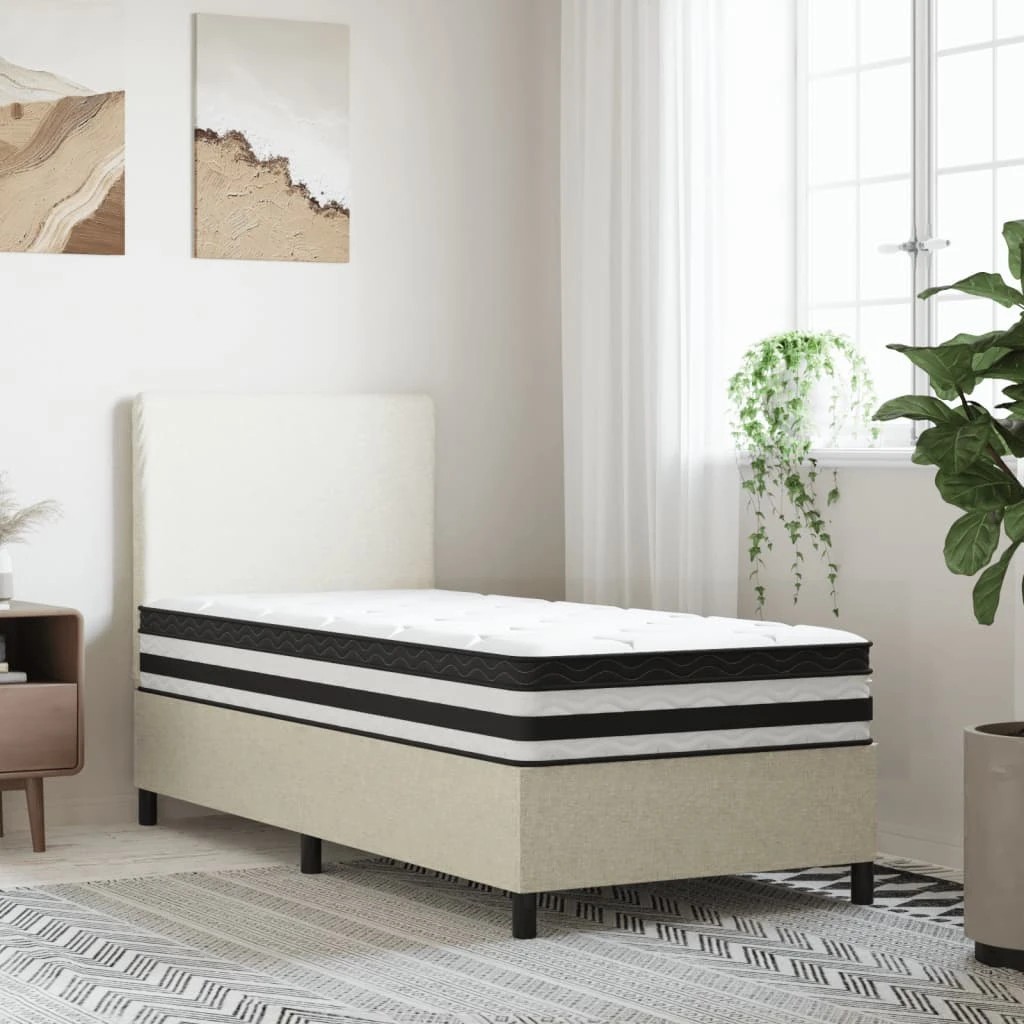 2 Vidaxl Mattress - White - Single Bed - White, 2 of 9