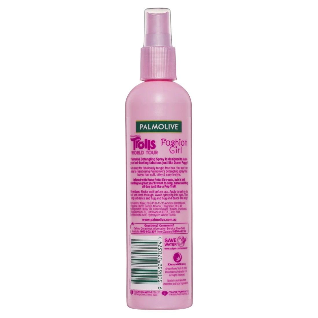2 Palmolive Fashion Girl Detangling Spray - 250ml, Rose Kisses, 2 of 7