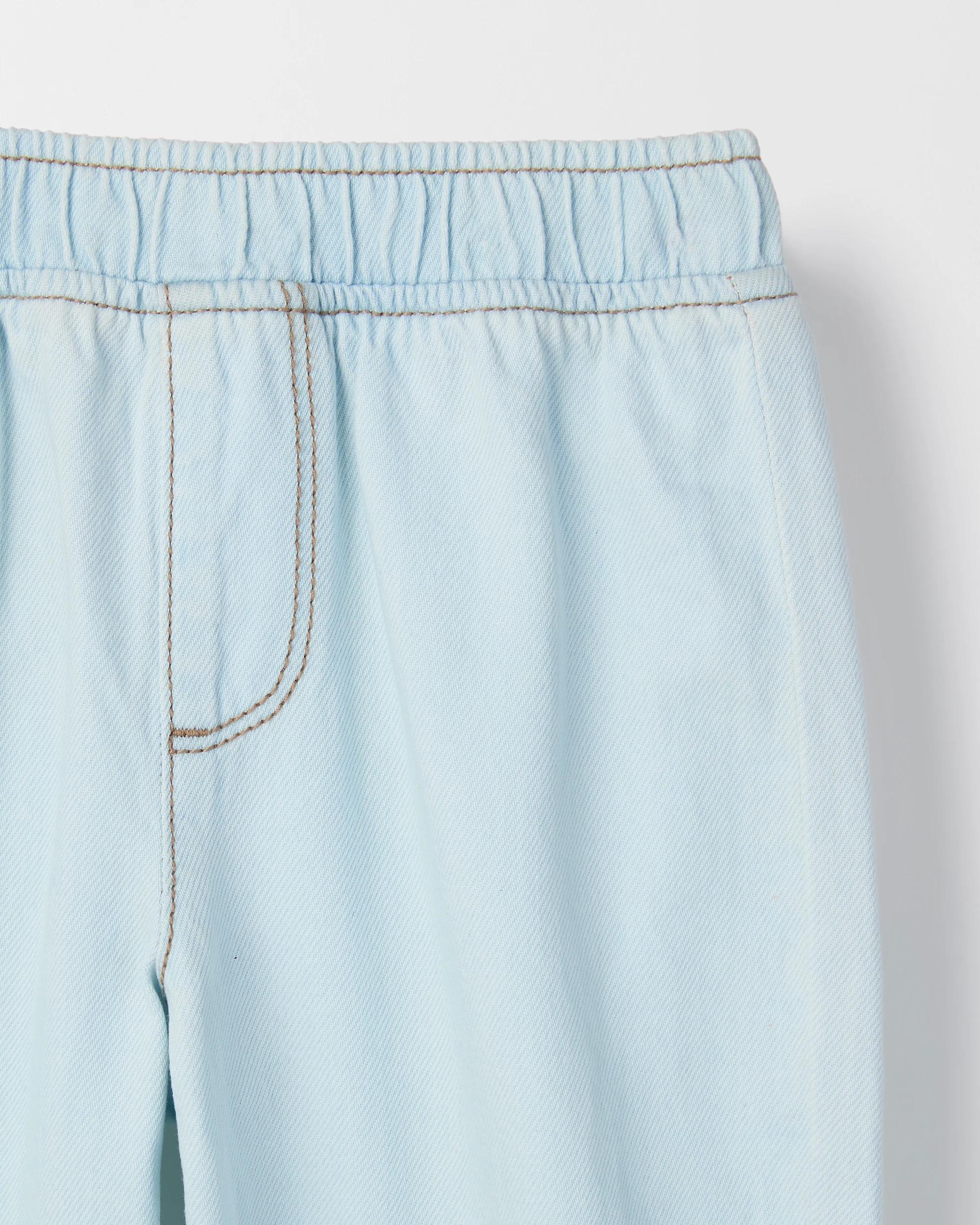 3 Target Baby Baby Barrel Leg Jeans LIGHT WASH, 3 of 4