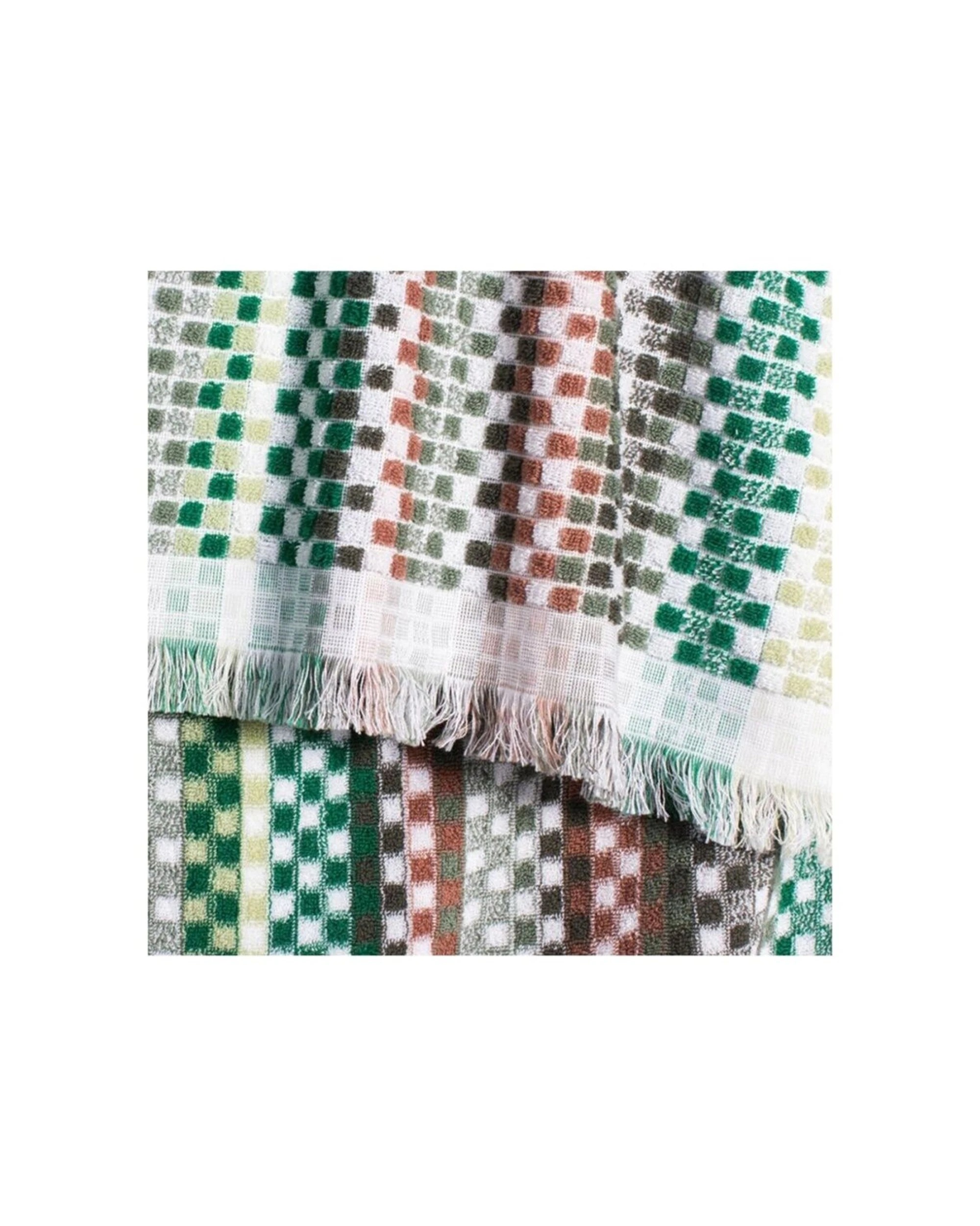 2 CANNINGVALE Positana Terry Beach Towel Checkers Soft Absorbent - Multi, 2 of 3