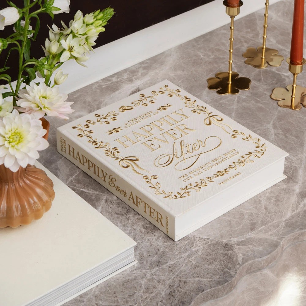 3 Printworks Embroidered Photo Album-Happily Ever After - Beige, 3 of 5
