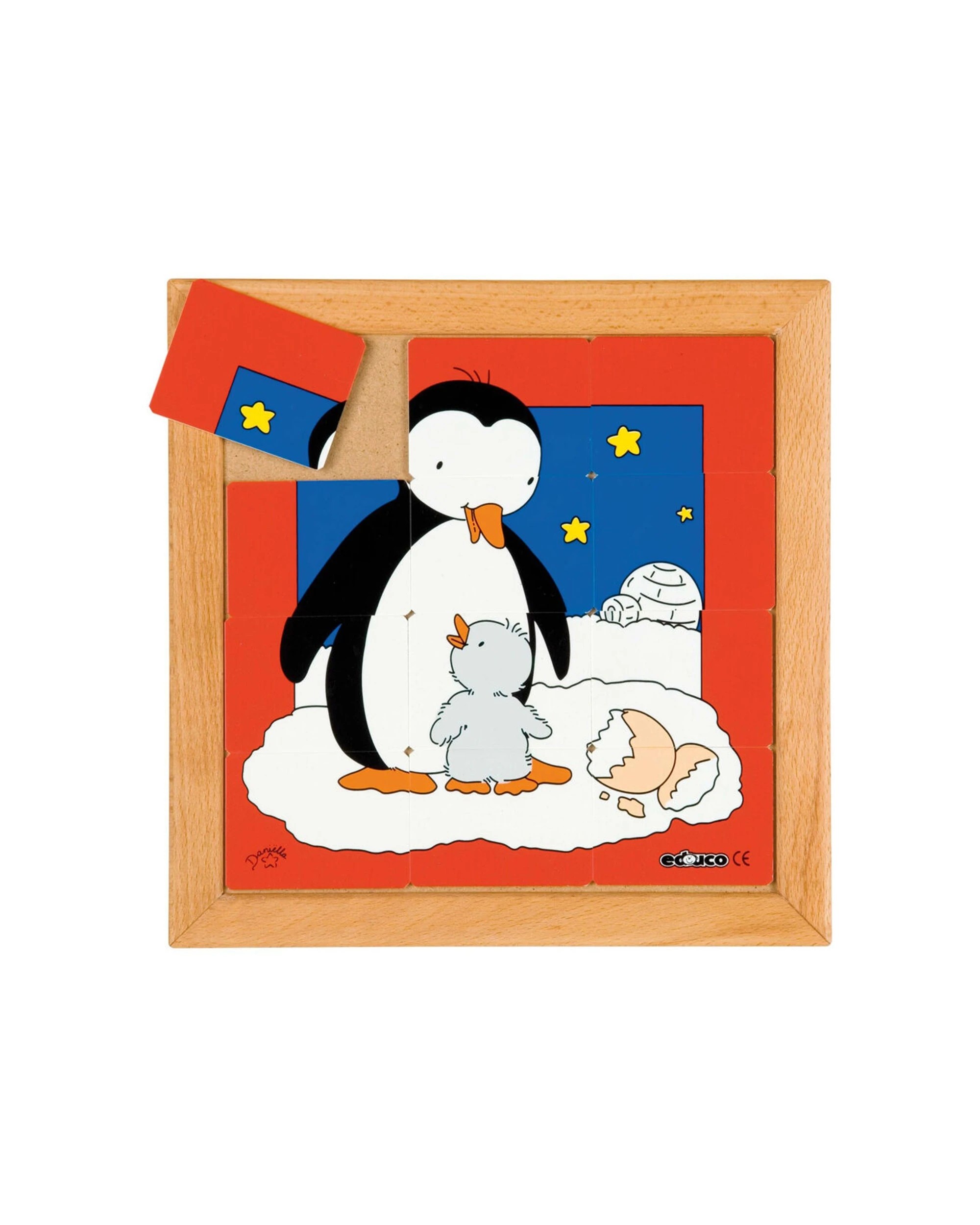 2 EDUCO 6Pc Mother And Child Penguin Puzzles - Learning Toy Durable Plastic - Multi, 2 of 3